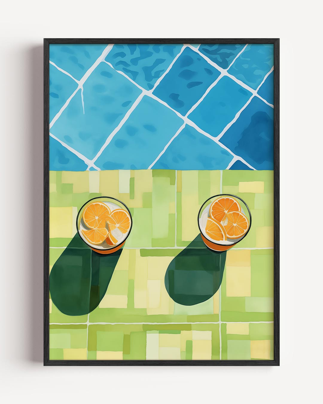 Zomerse Citrus Vibes Poster-WallArtistic