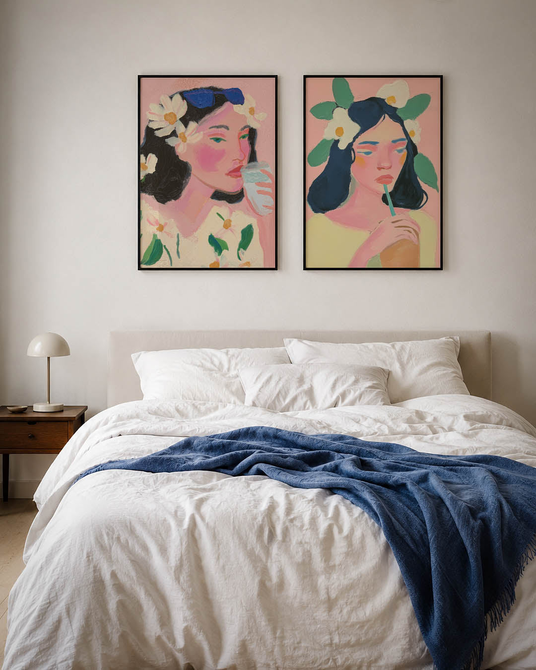 Bloemrijke portret Posterset