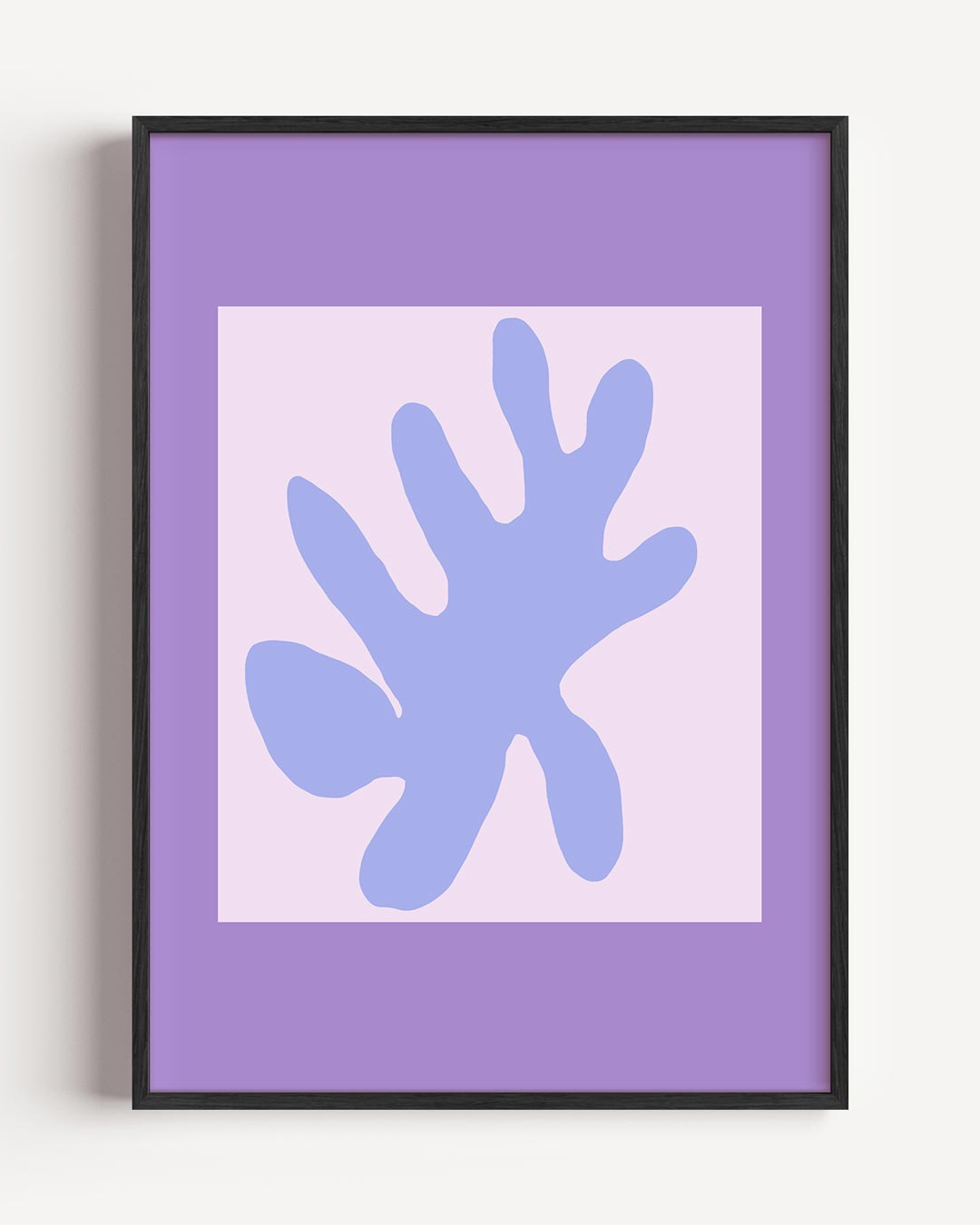 Speelse Bladvorm Abstract Poster-WallArtistic