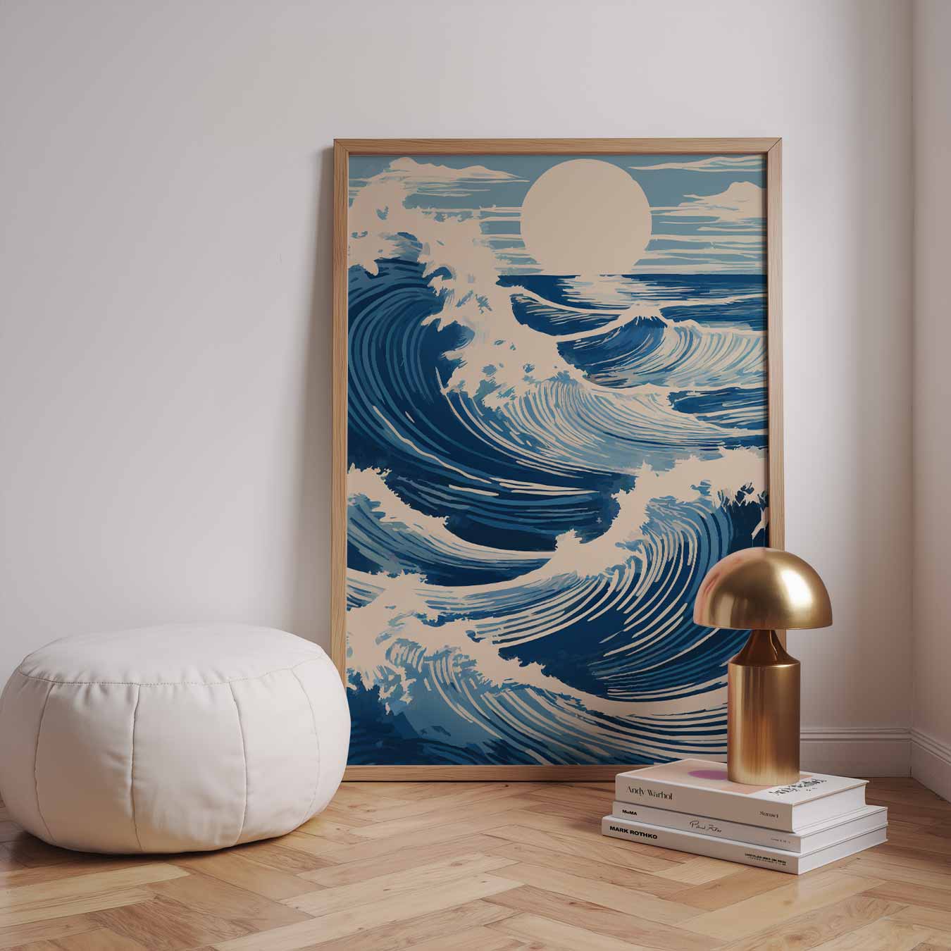 Kunstzinnige Oceaangolven Poster