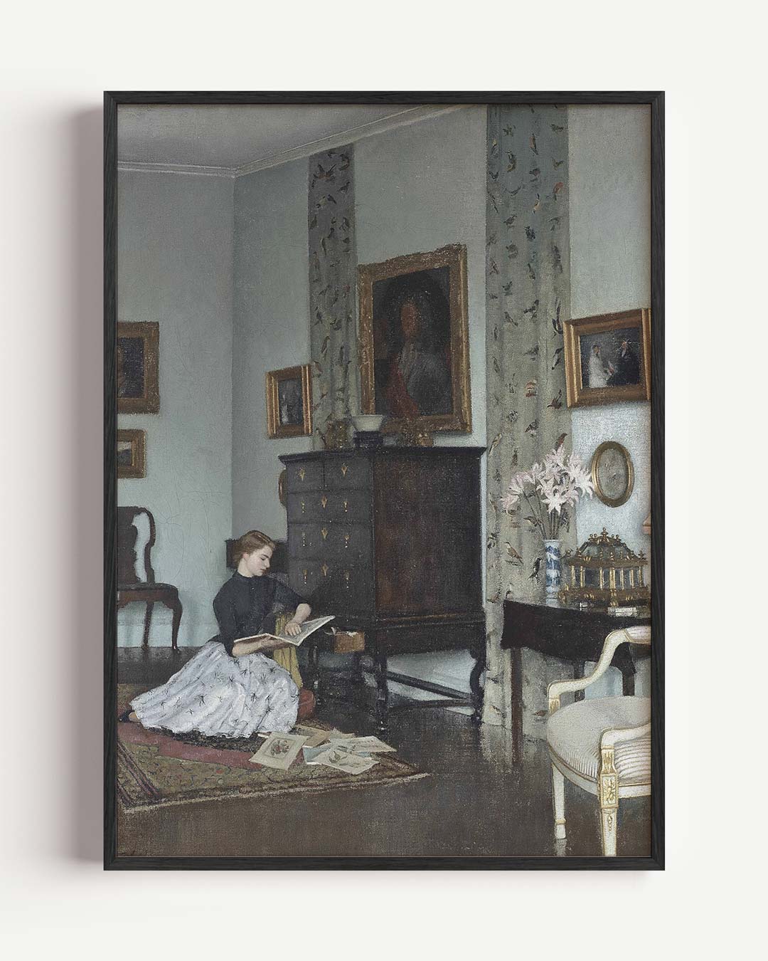 Vintage Elegantie Interieurposter-WallArtistic