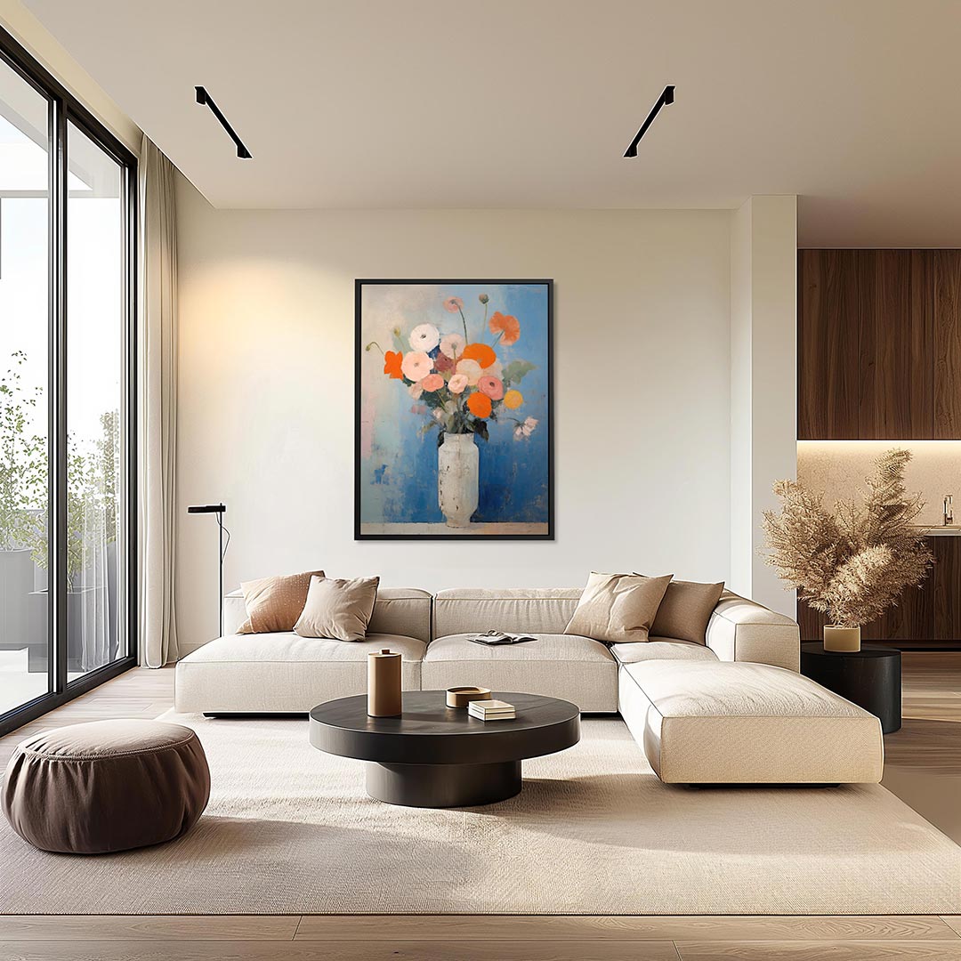 Bloemrijke compositie Kunstwerk