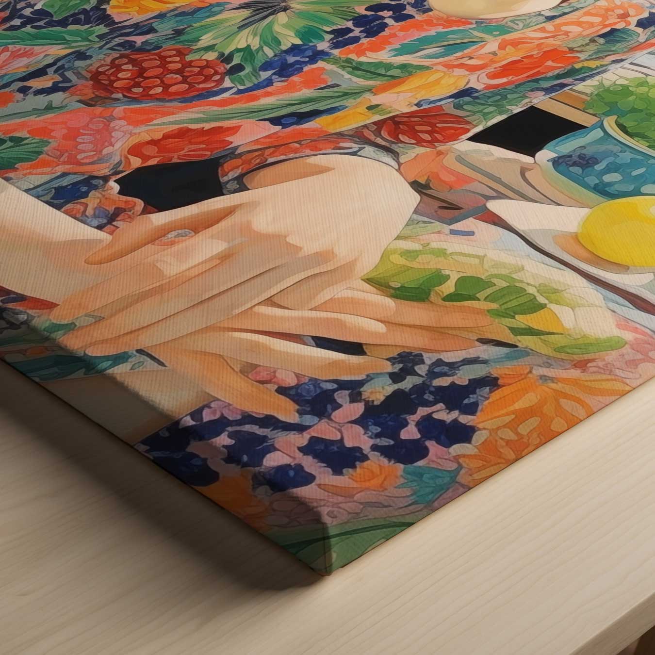 Kleurrijke Zomer Droom Kunstwerk-canvas-dibond-plexiglas-wanddecoratie-WallArtistic
