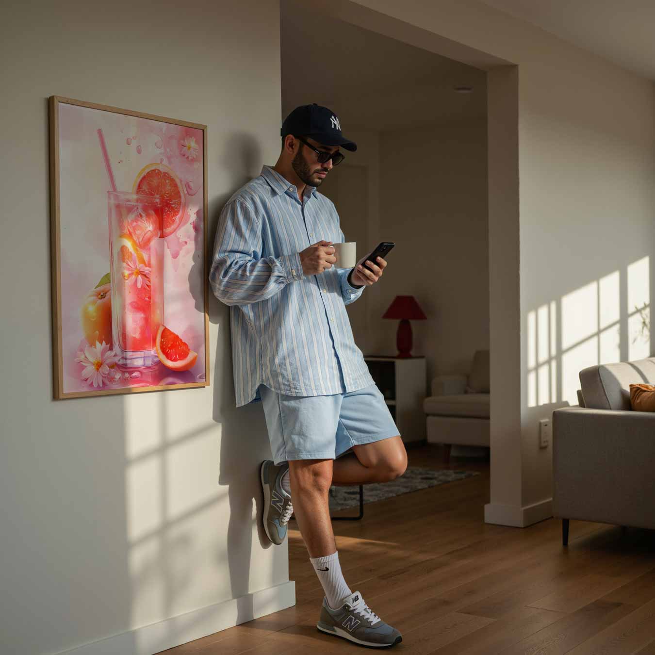 Zomerse Grapefruit Verfrissing Poster-WallArtistic