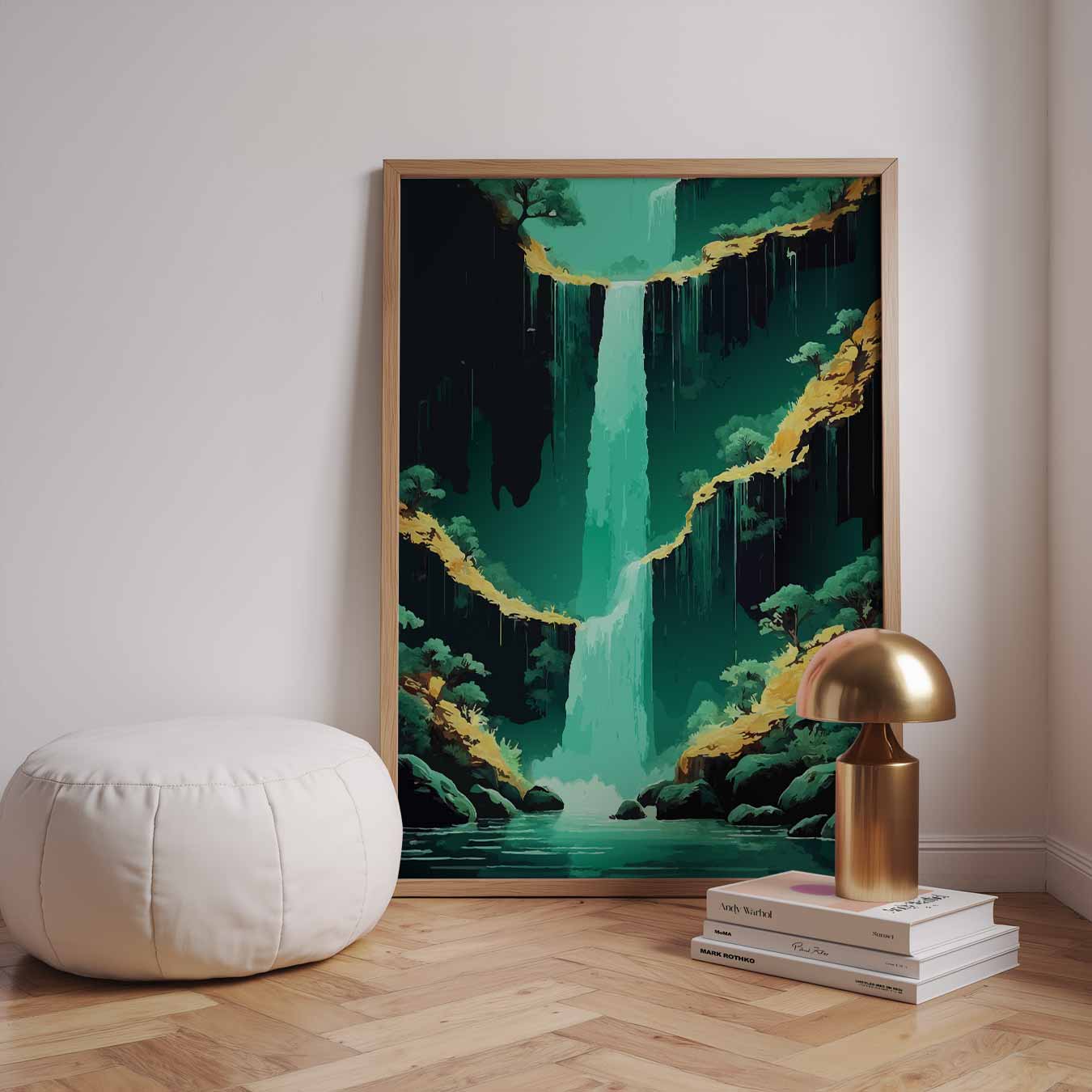 Adembenemende Watervallen Poster-WallArtistic