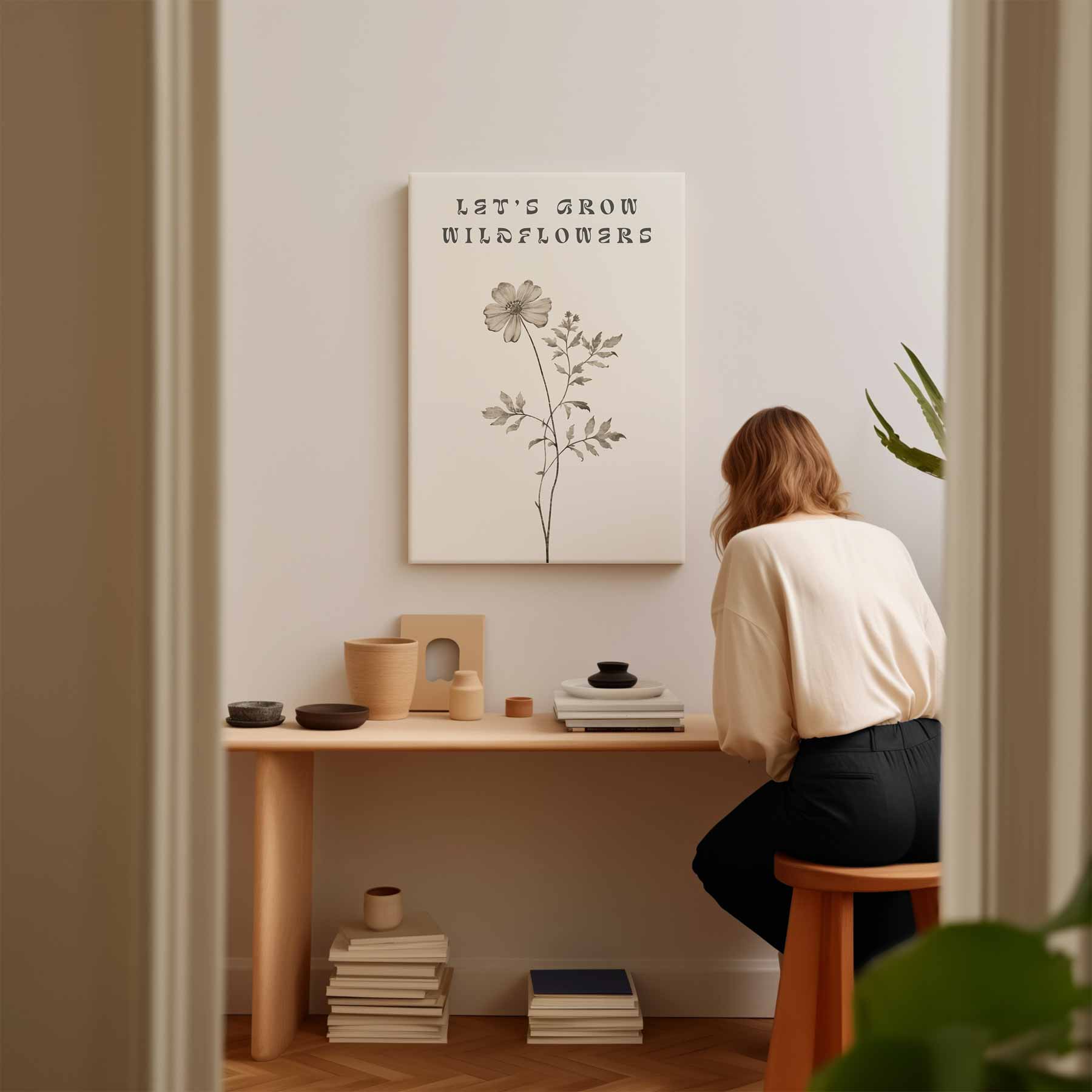 Let's Grow Wildflowers Poster