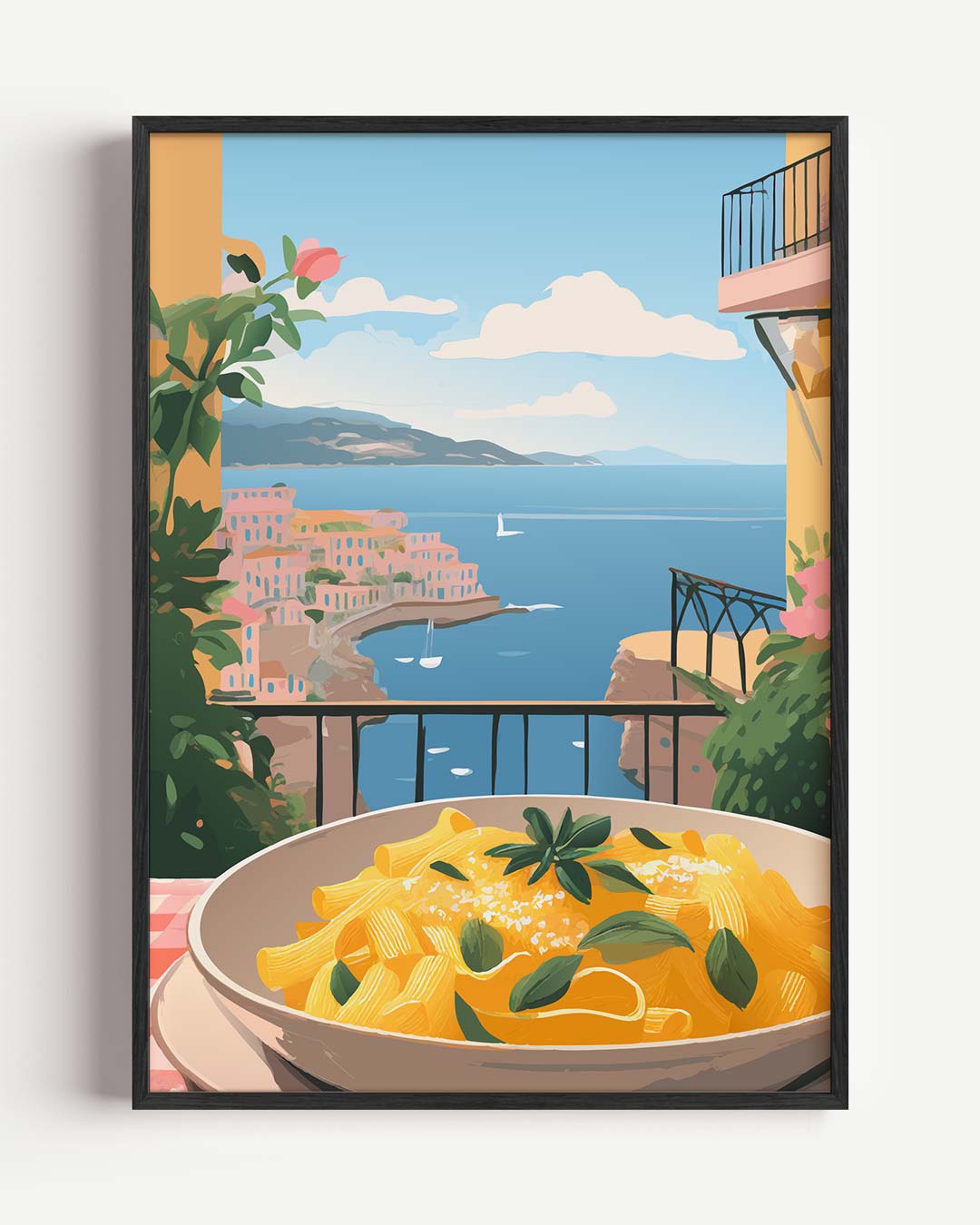 Mediterrane Pracht aan de Muur Poster-WallArtistic
