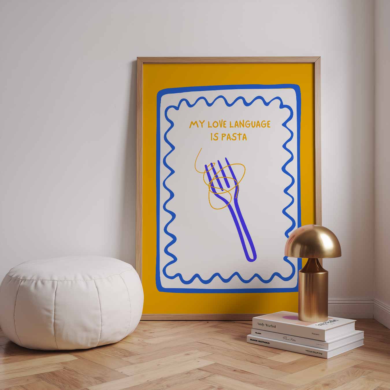 Pasta Liefde Taal Poster