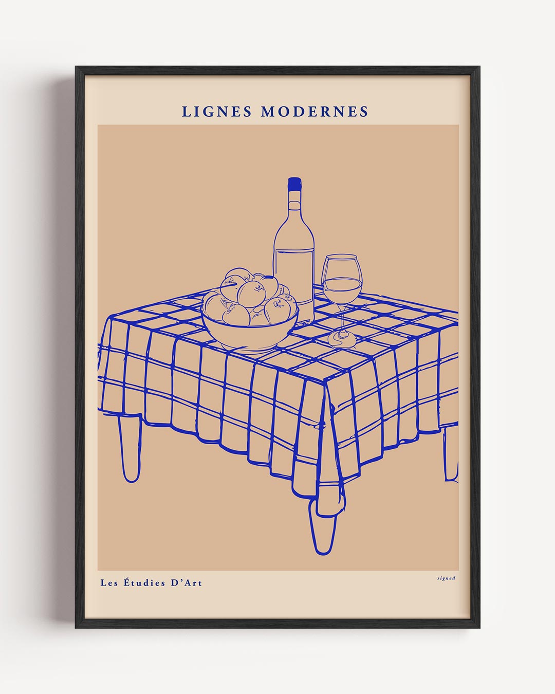 Moderne Tafelscène Poster-WallArtistic