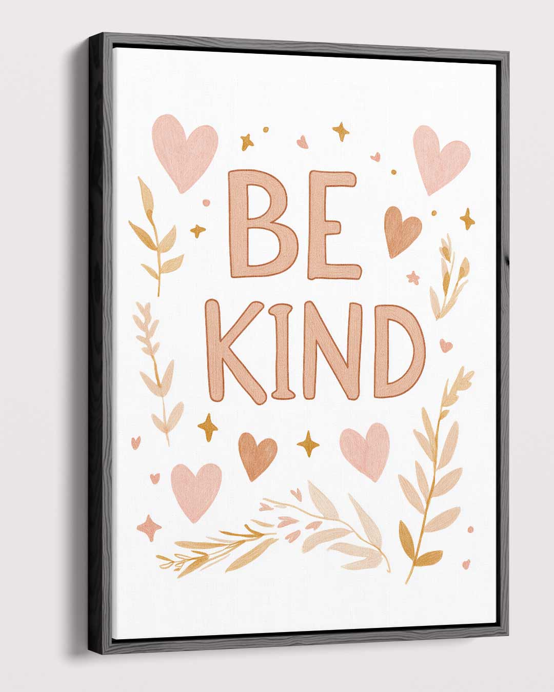 Inspirerende Be Kind Poster Kunstwerk-canvas-dibond-plexiglas-wanddecoratie-WallArtistic