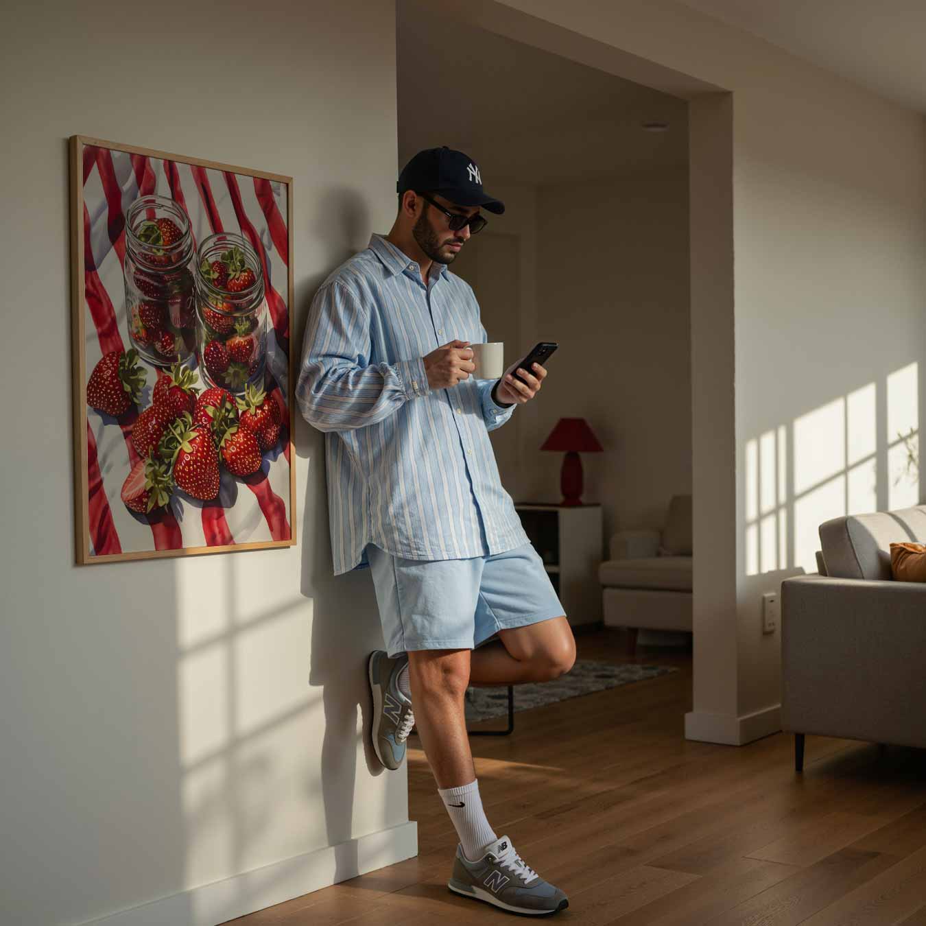 Zomerse Aardbeien Poster-WallArtistic