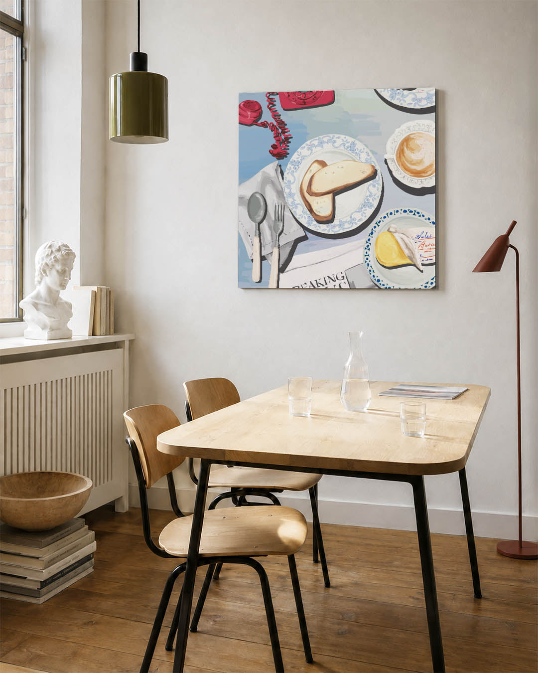 Ontbijt tafereel Kunstwerk
