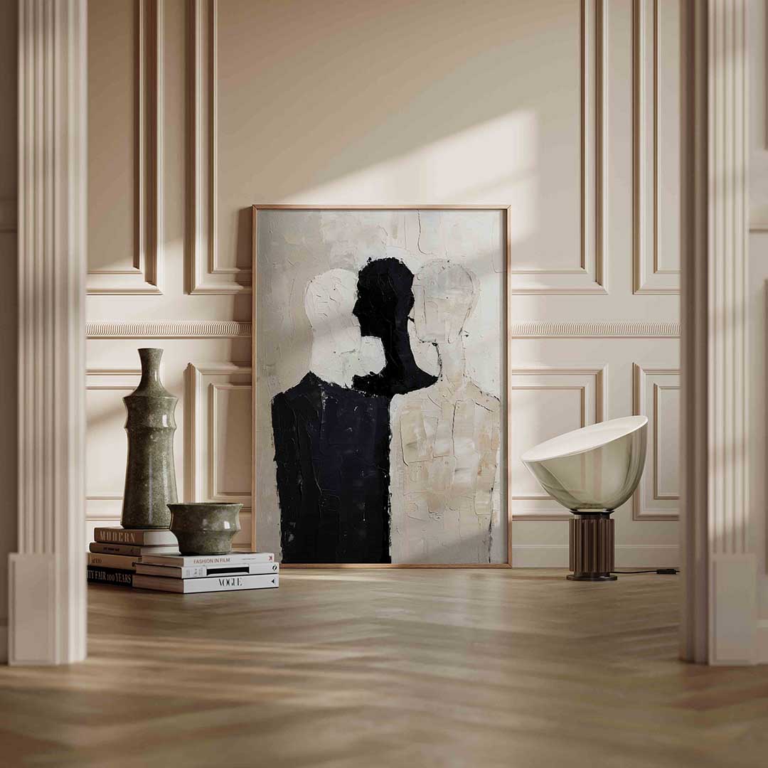 Drie silhouetten Poster