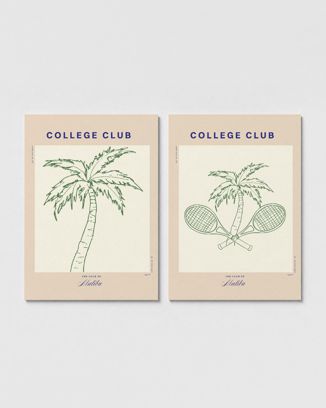 Palm en pastel Posterset