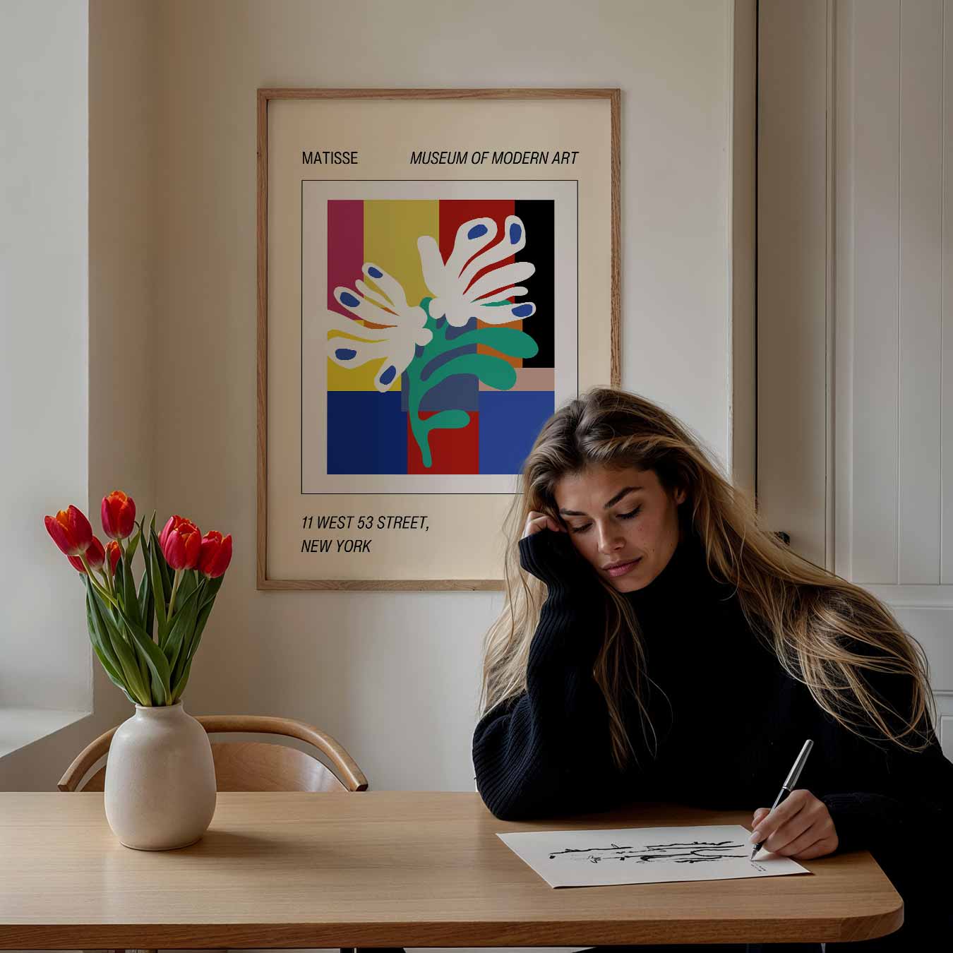 Kleurrijke Matisse Bloemenposter-WallArtistic