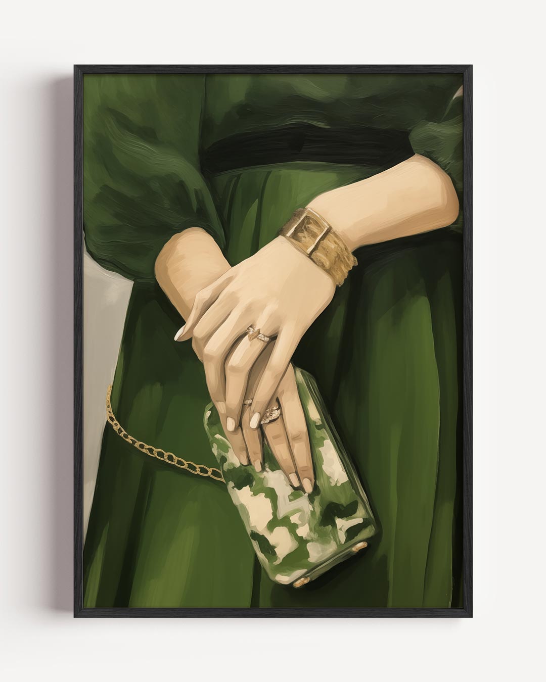 Elegante Groene Stijl Poster-WallArtistic