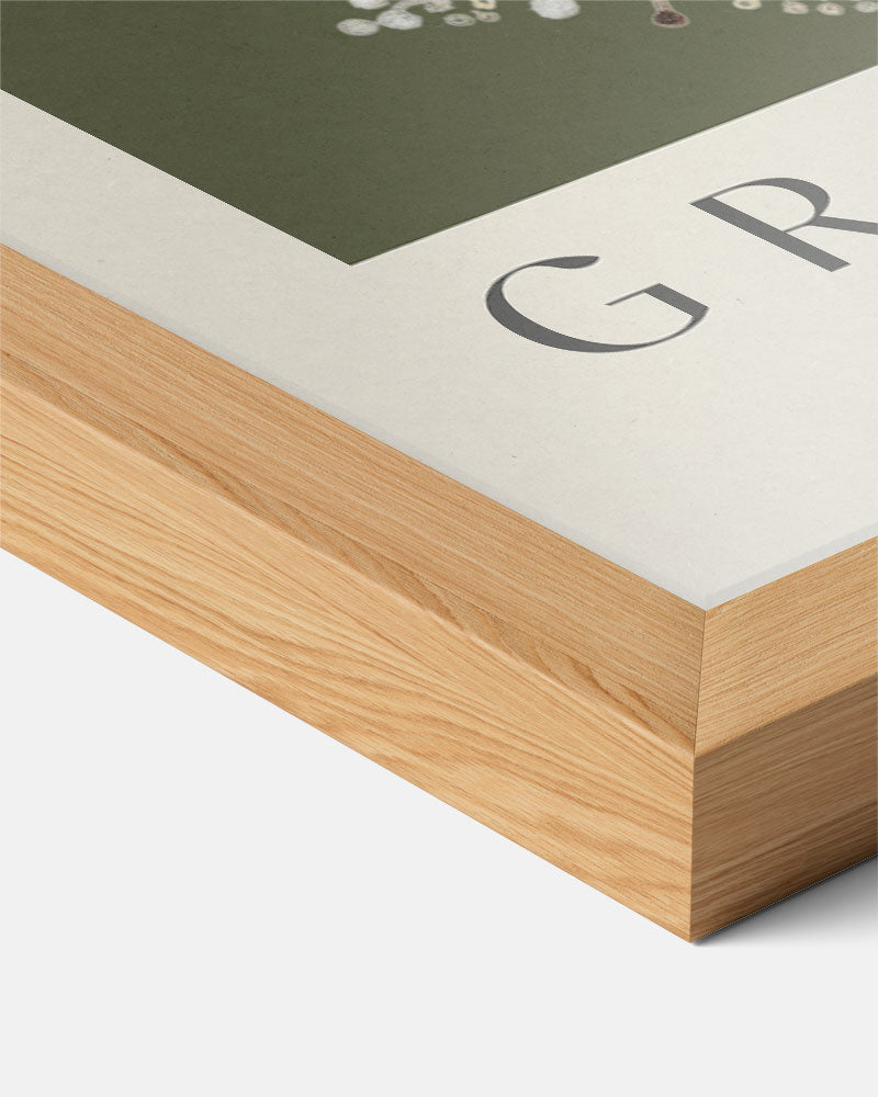 Warme Wintergroet Hert Poster-WallArtistic