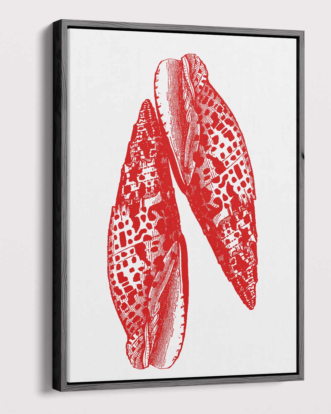 Rode Zee Schelpenprint Kunstwerk-canvas-dibond-plexiglas-wanddecoratie-WallArtistic