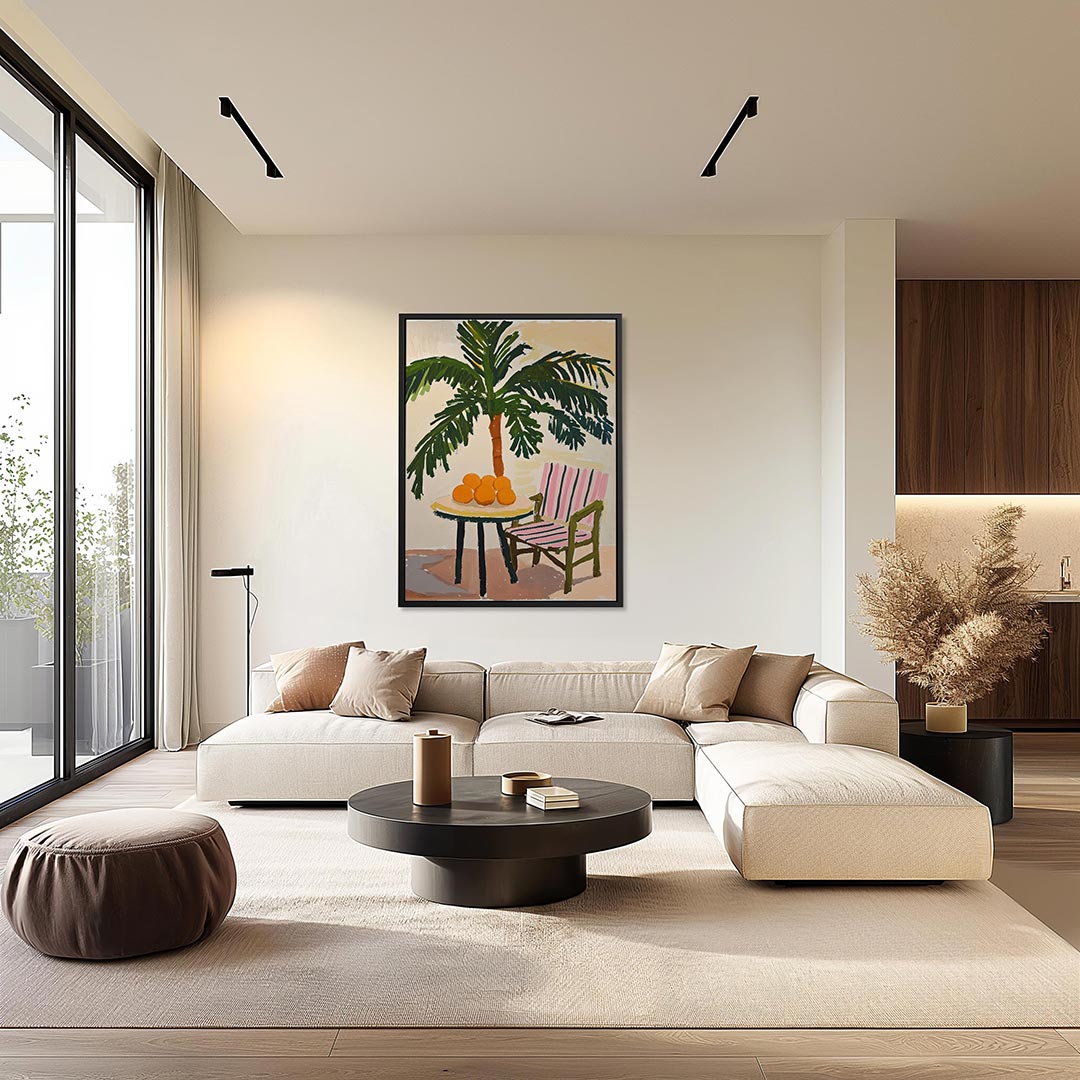 Tropische zomer setting Kunstwerk