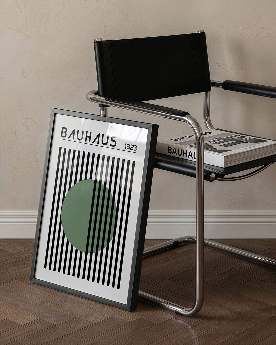 Lijnen en cirkel Poster