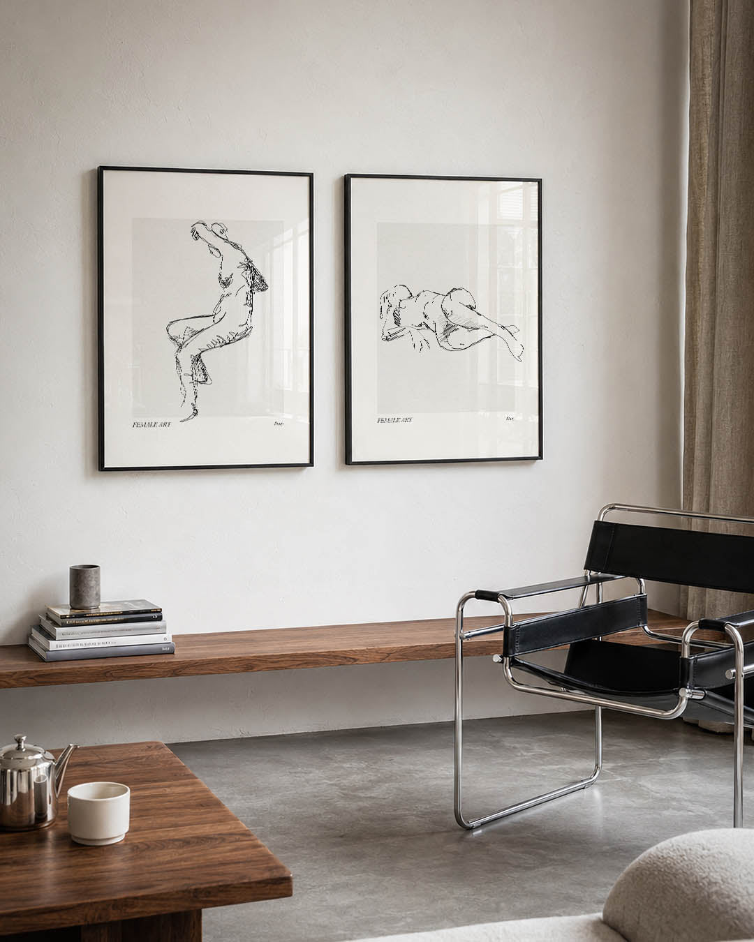 Lijnenspel en vormen Posterset