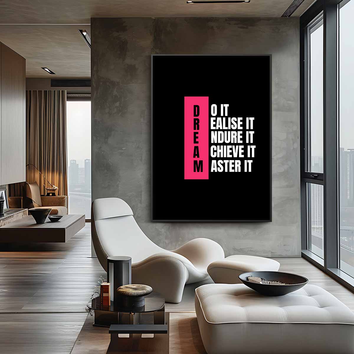 Inspirerende Dromen Poster Kunstwerk-canvas-dibond-plexiglas-wanddecoratie-WallArtistic
