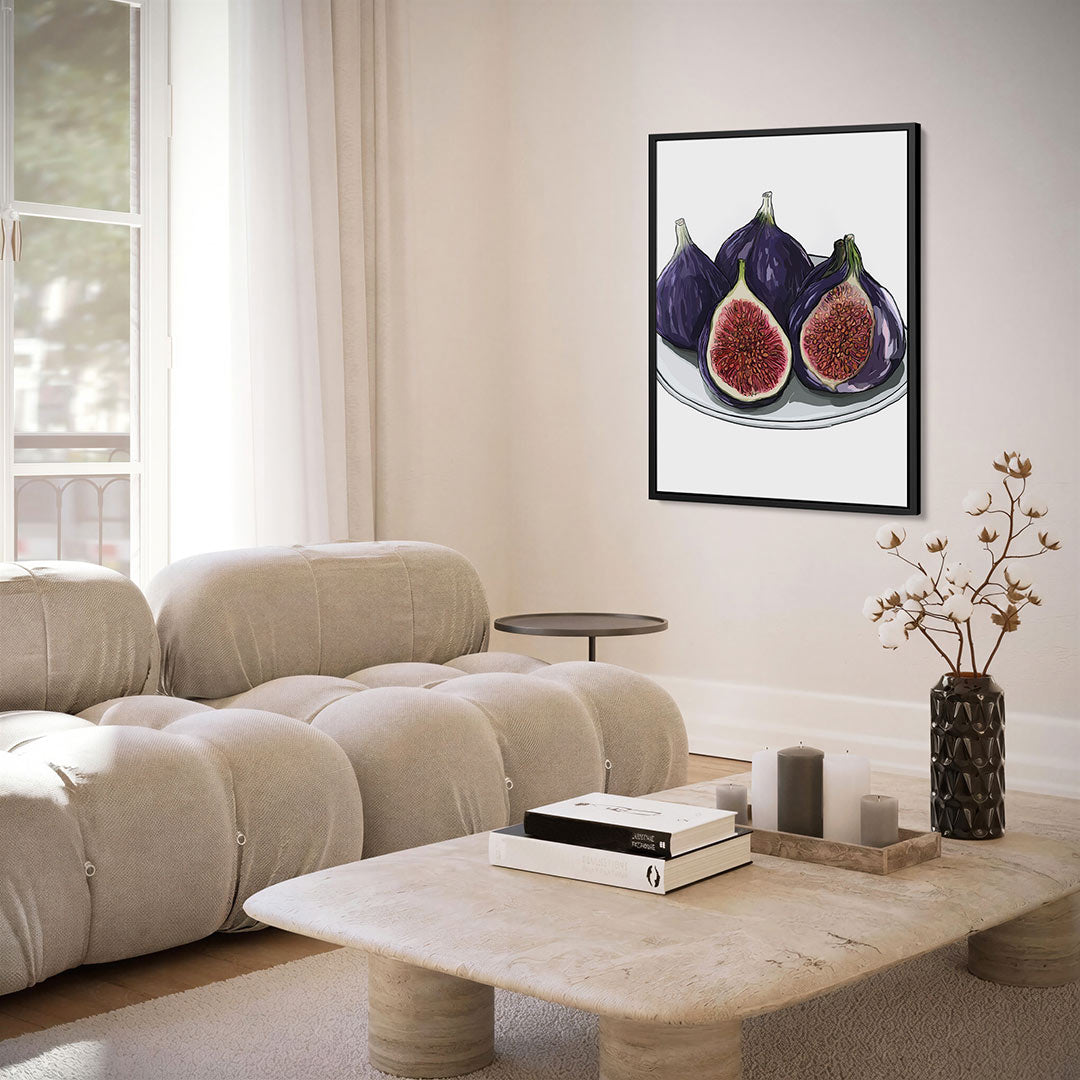 Vijgen op bord Kunstwerk
