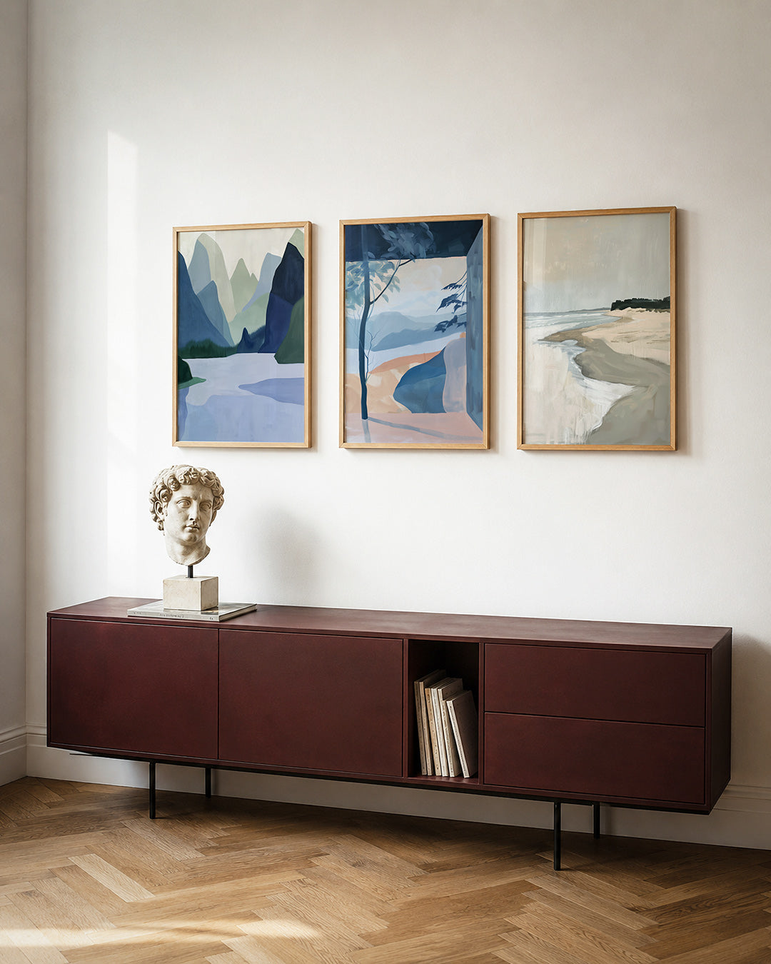 Serene berglandschap Posterset