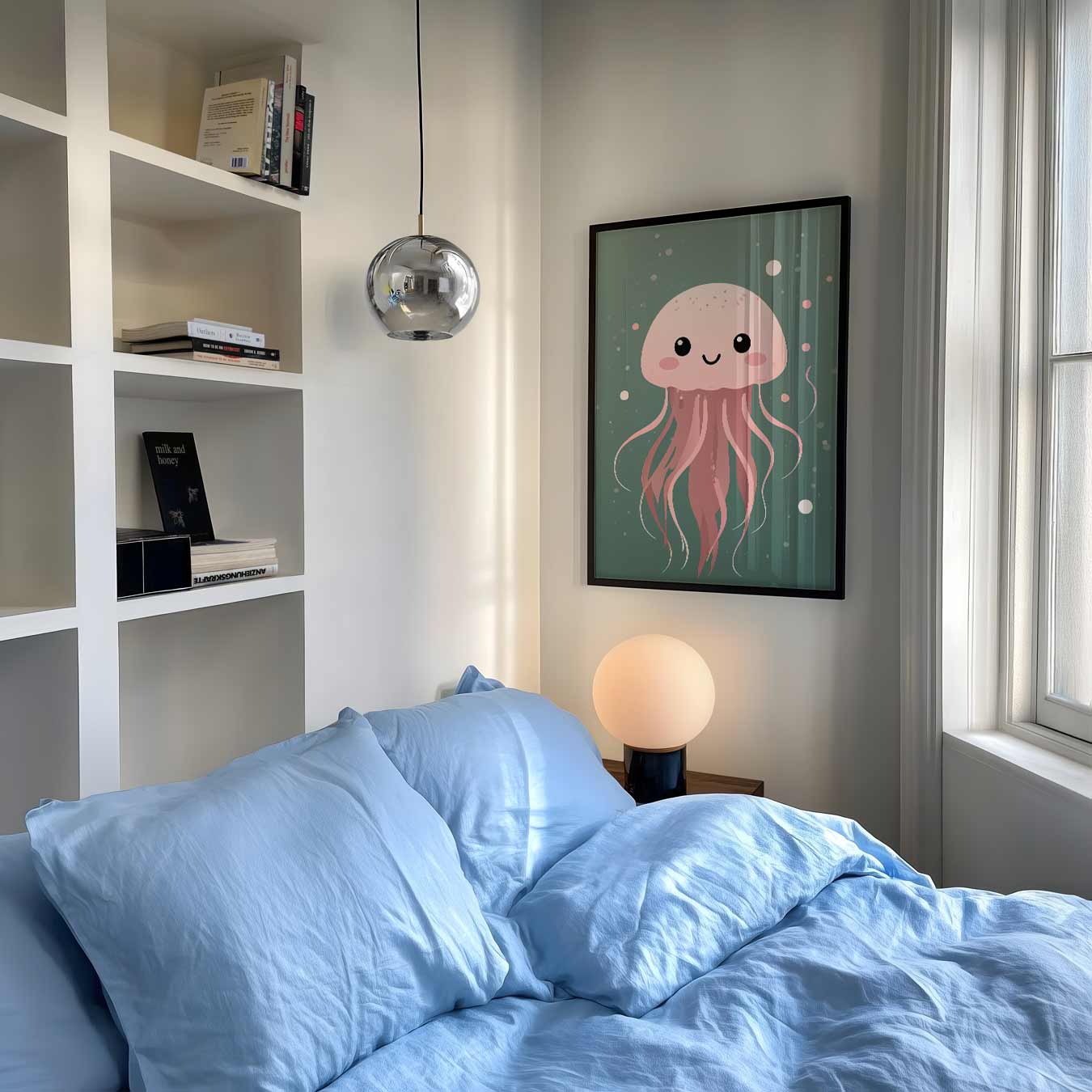 Schattige Kwallenposter-WallArtistic