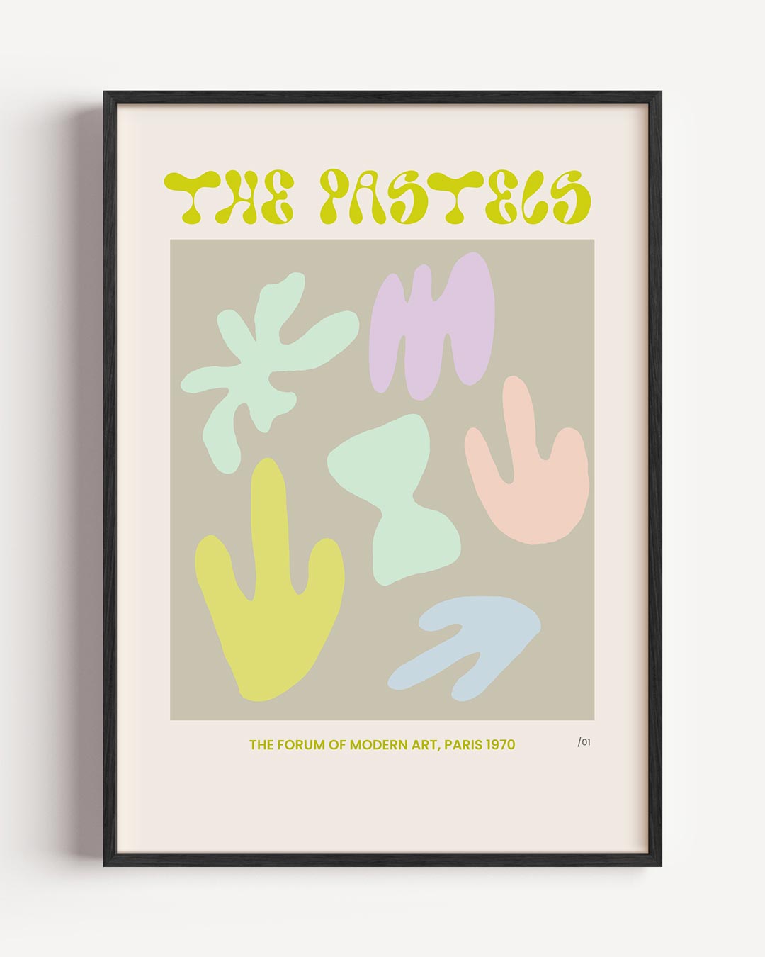 Vintage Pastel Abstract Poster-WallArtistic