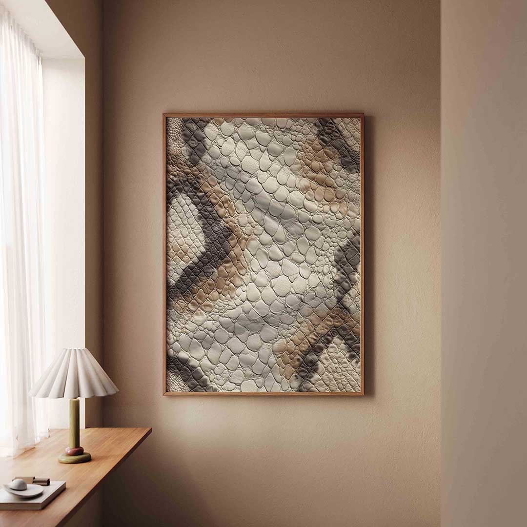 Reptieltextuur Poster