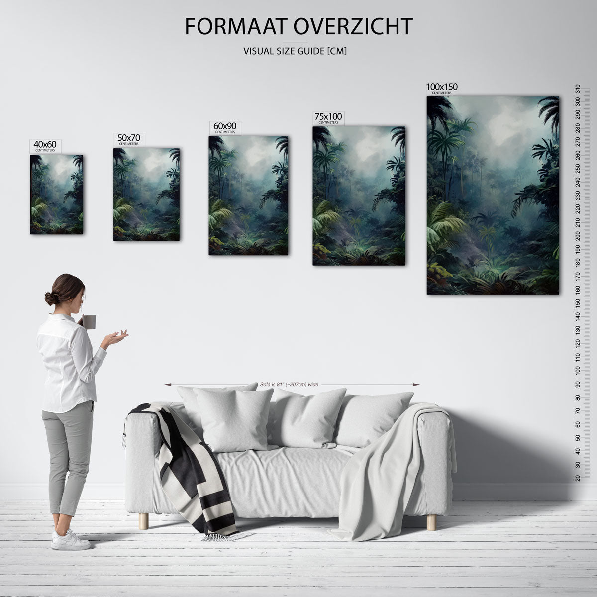 Mysterieuze jungle Kunstwerk