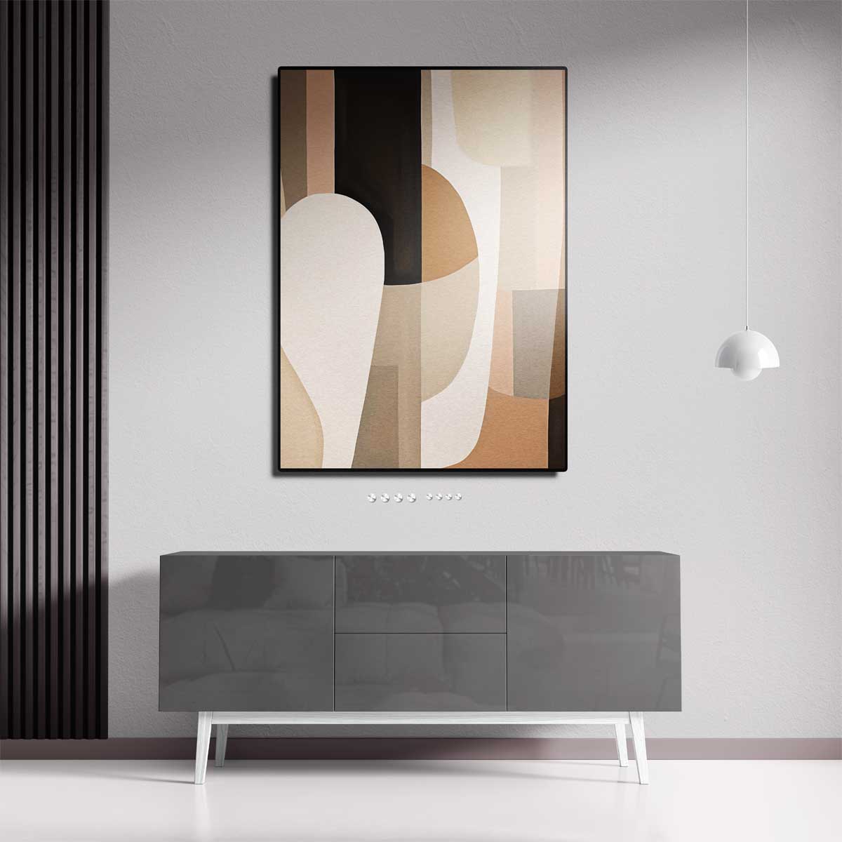 Aardse Harmonie Kunstwerk-canvas-dibond-plexiglas-wanddecoratie-WallArtistic