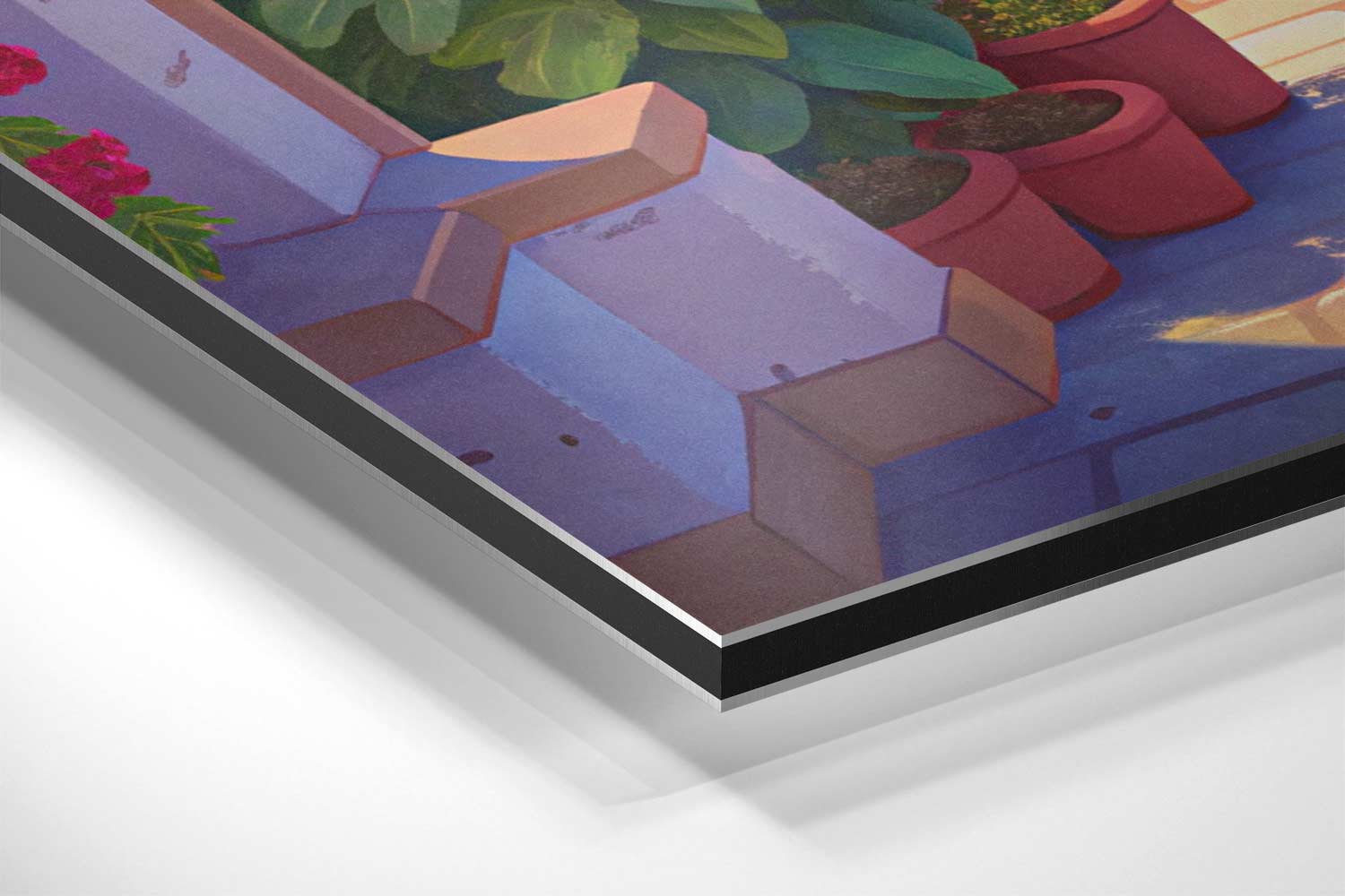 Mediterraans Paradijs Kunstwerk-canvas-dibond-plexiglas-wanddecoratie-WallArtistic