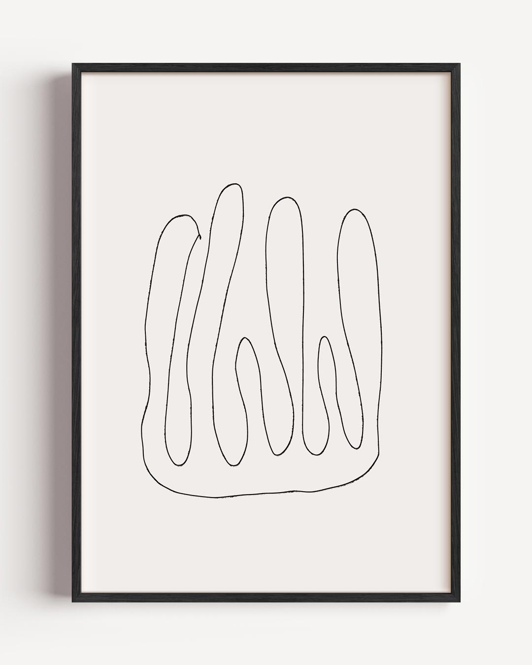 Abstracte Lijnkunst Posterkunst Poster-WallArtistic