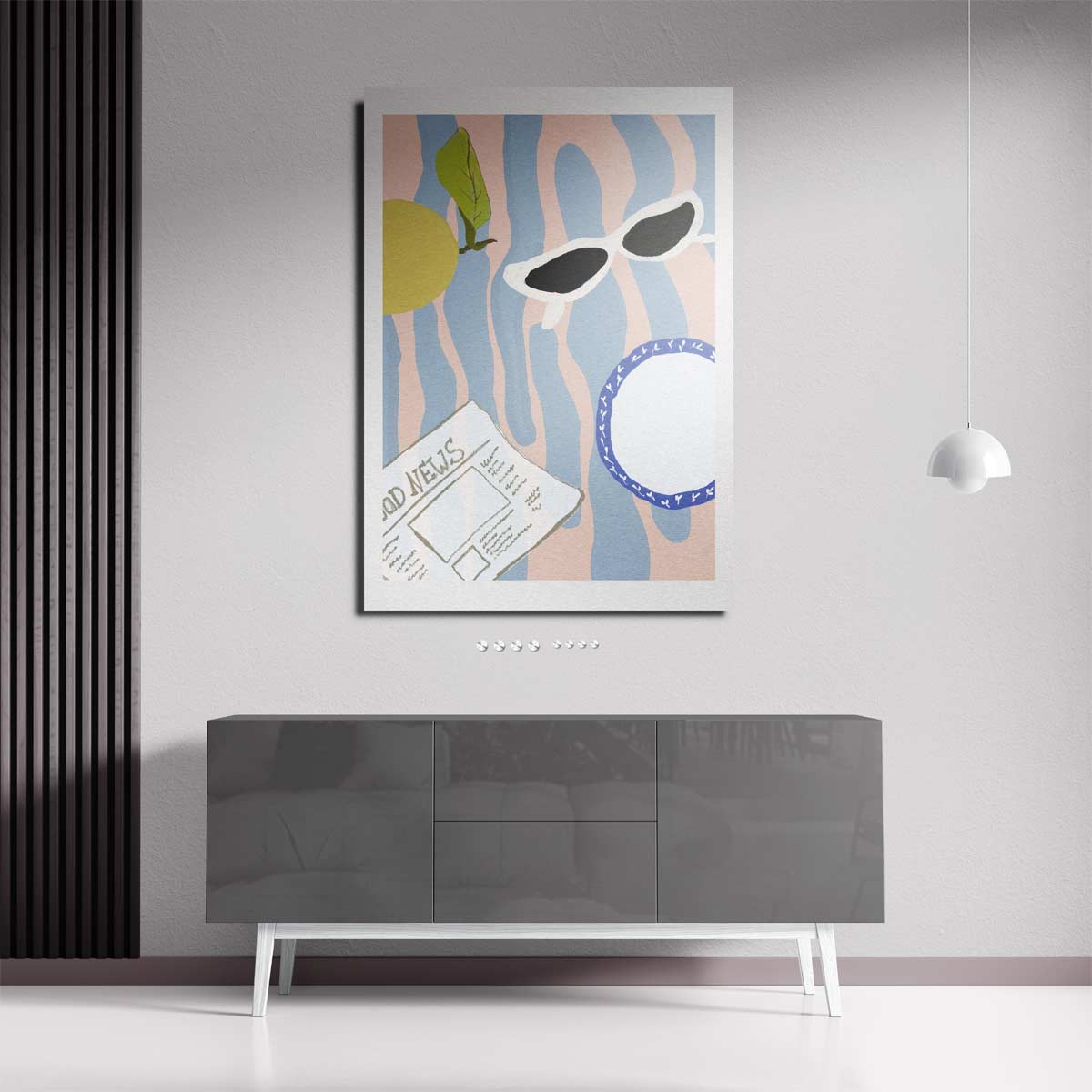 Zonnige Dag Invloeden Kunstwerk-canvas-dibond-plexiglas-wanddecoratie-WallArtistic