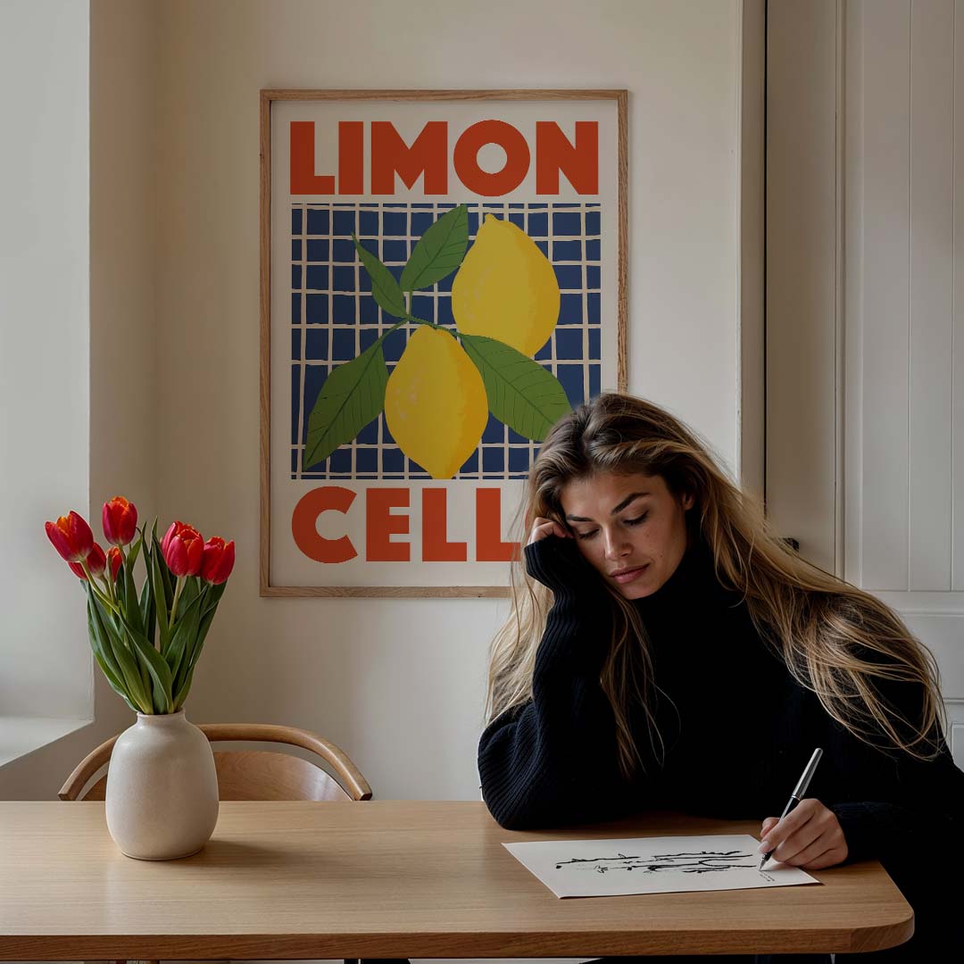 Verfrissende Limoncello Poster-WallArtistic