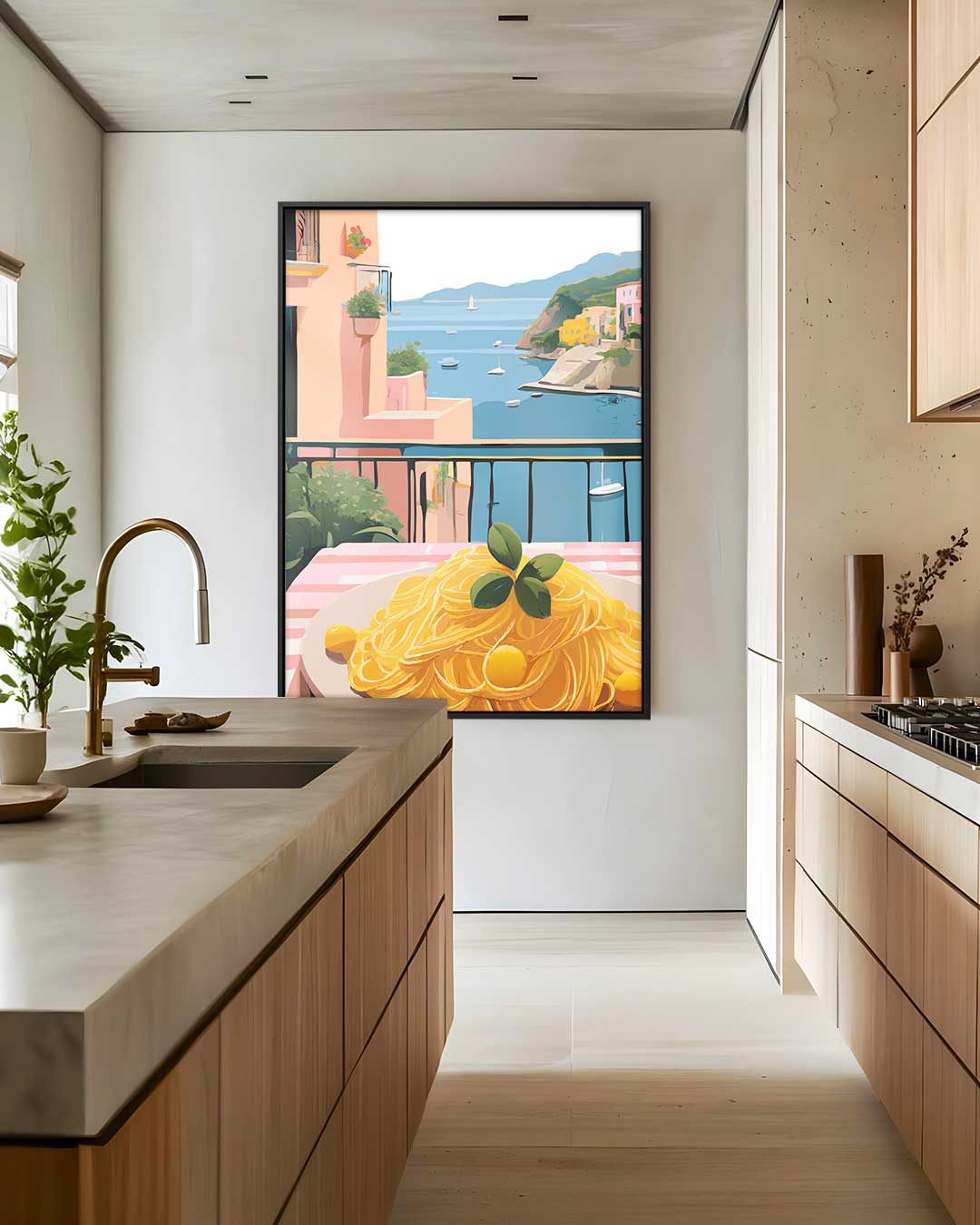 Mediterrane Zomerdroom Kunstwerk-canvas-dibond-plexiglas-wanddecoratie-WallArtistic