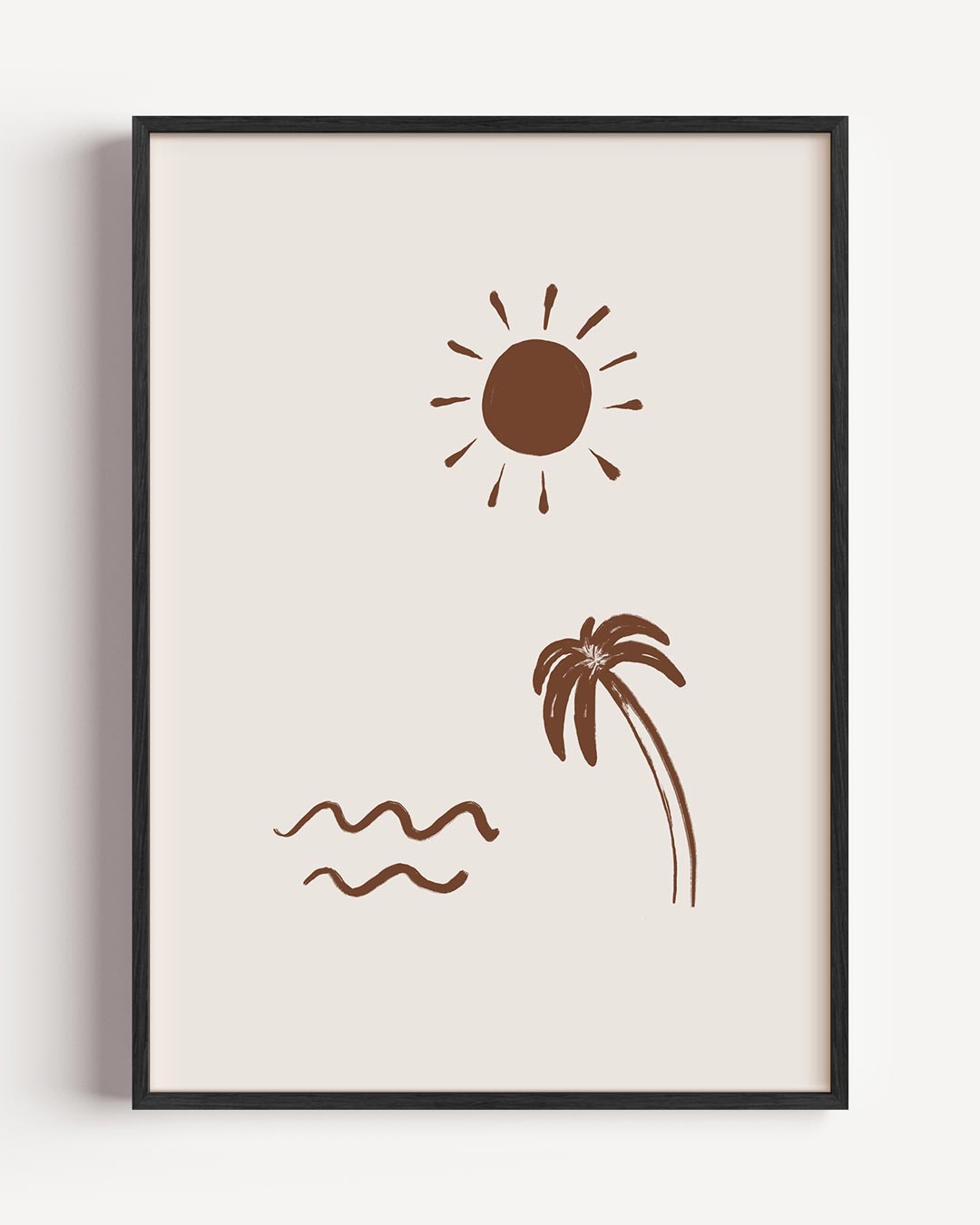 Zonnige Strandvibes Poster-WallArtistic