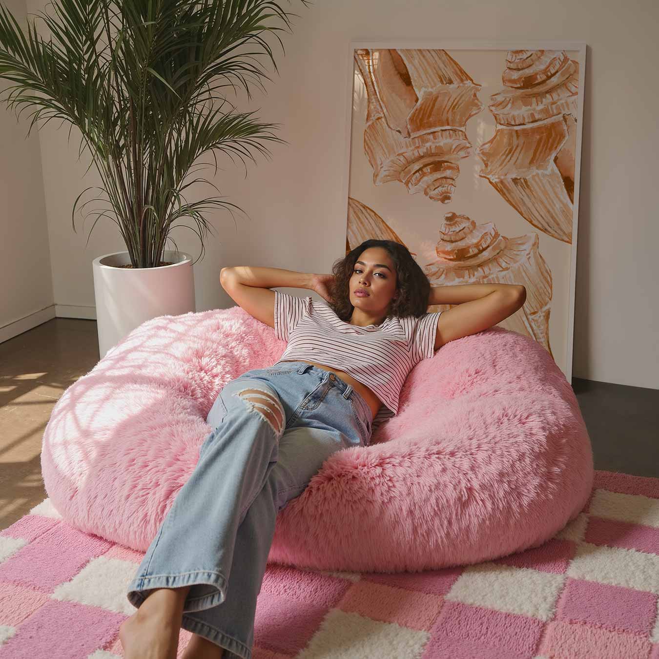 Oranje Schelpen Poster-WallArtistic