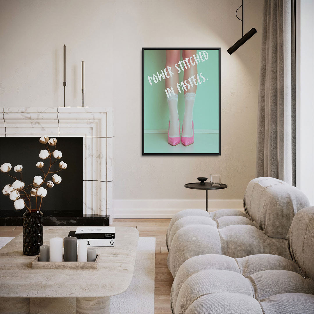 Pastel elegantie Kunstwerk