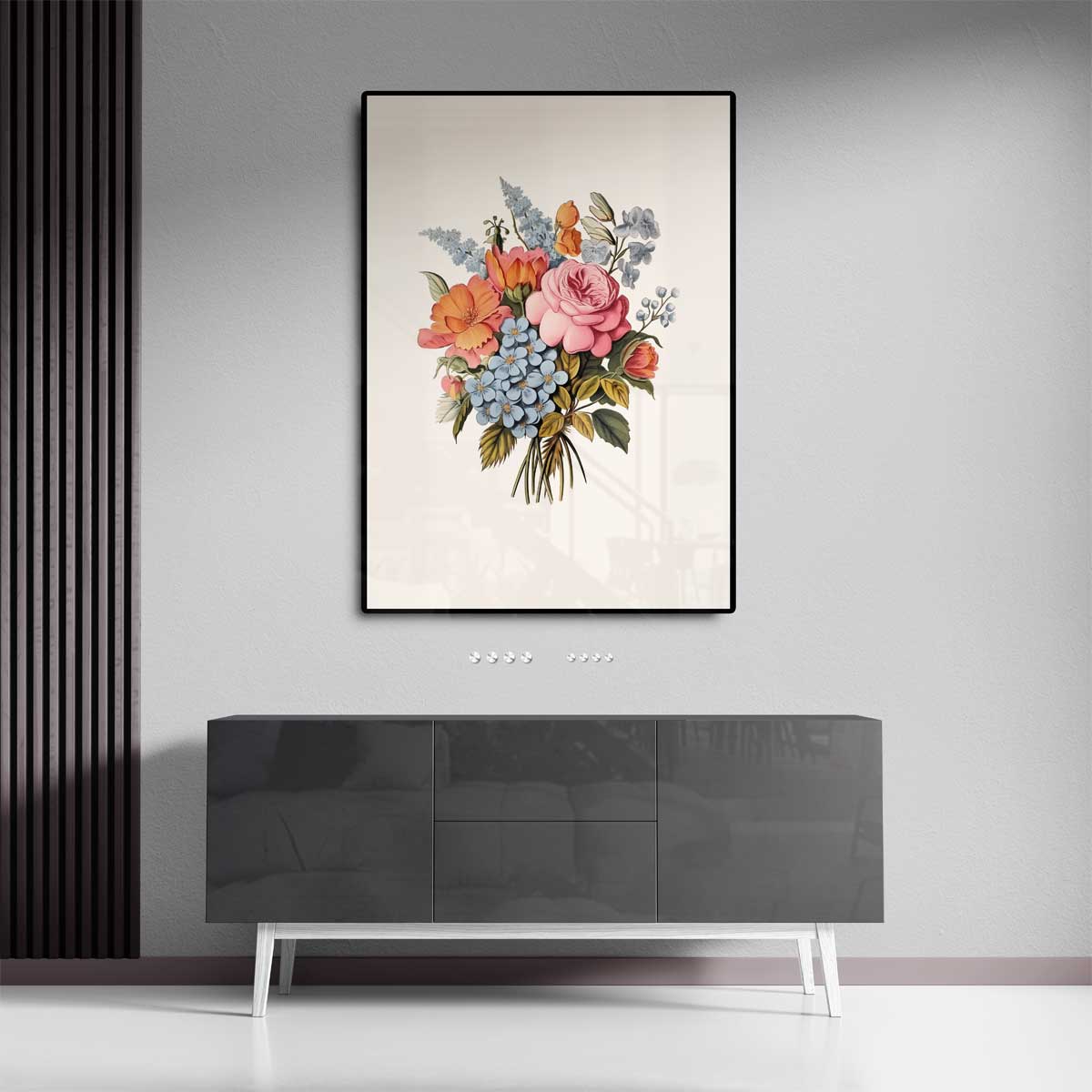 Bloemenpracht in Pasteltinten Kunstwerk-canvas-dibond-plexiglas-wanddecoratie-WallArtistic