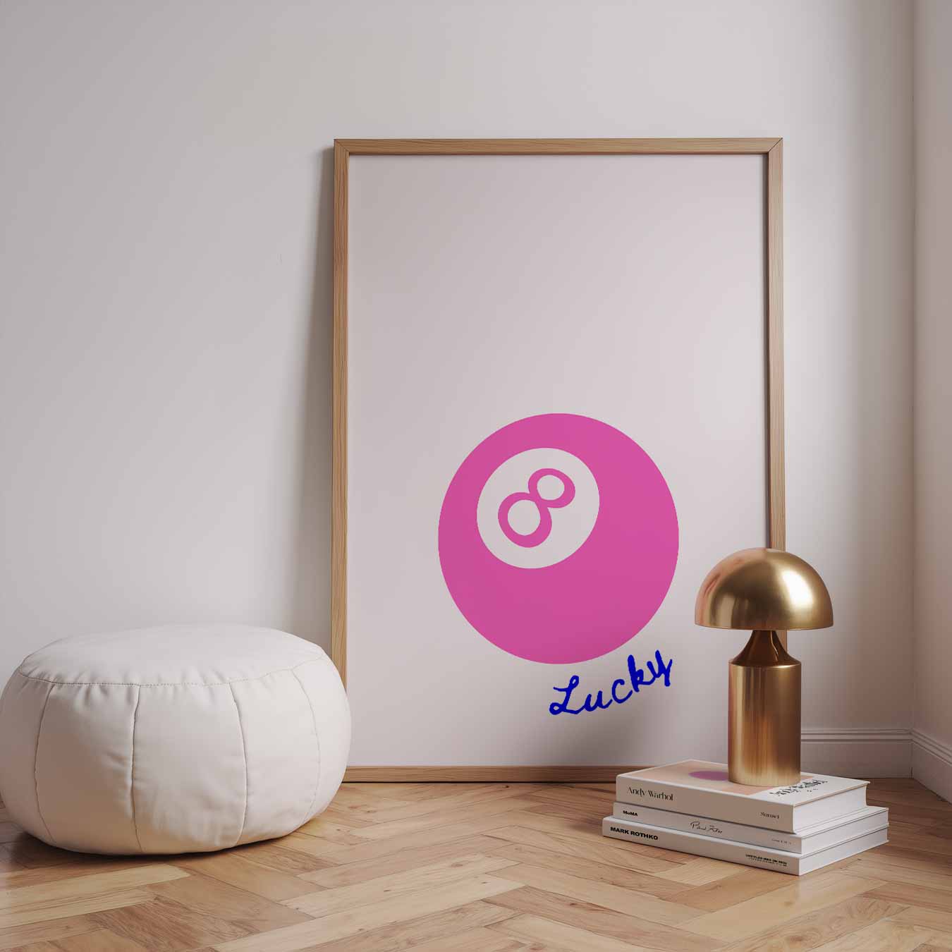 Geluksbrenger Roze Bal Poster