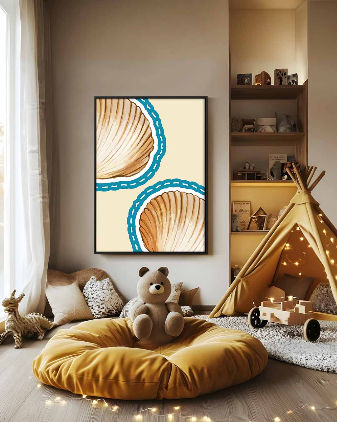 Schelpensymfonie Kunstwerk-canvas-dibond-plexiglas-wanddecoratie-WallArtistic
