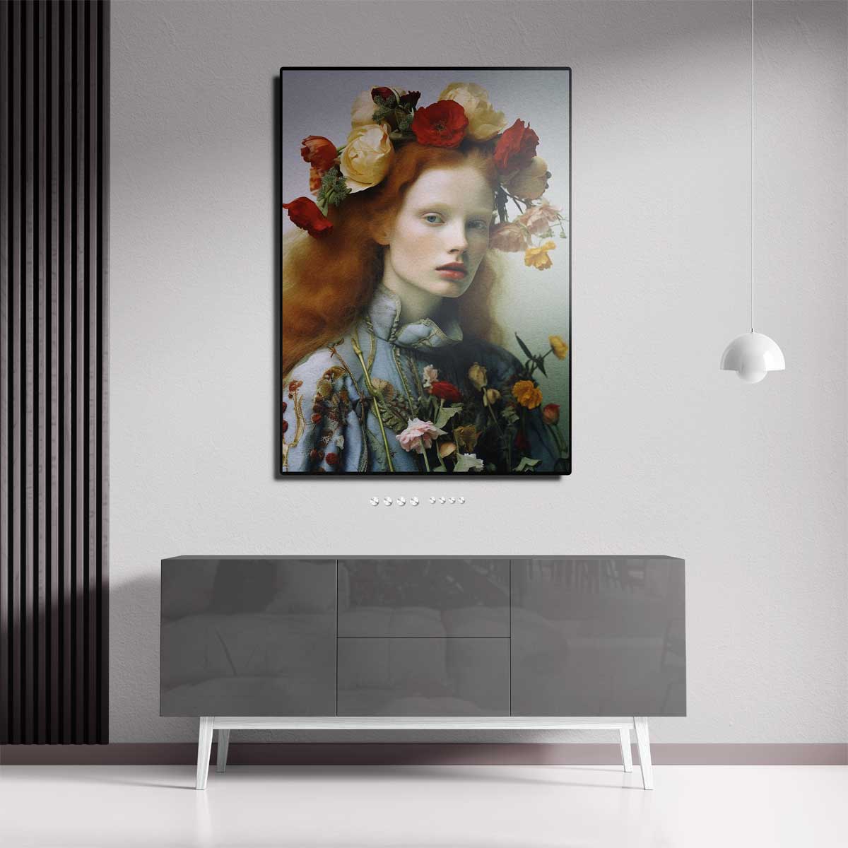 Bloemenpracht in Portret Kunstwerk-canvas-dibond-plexiglas-wanddecoratie-WallArtistic