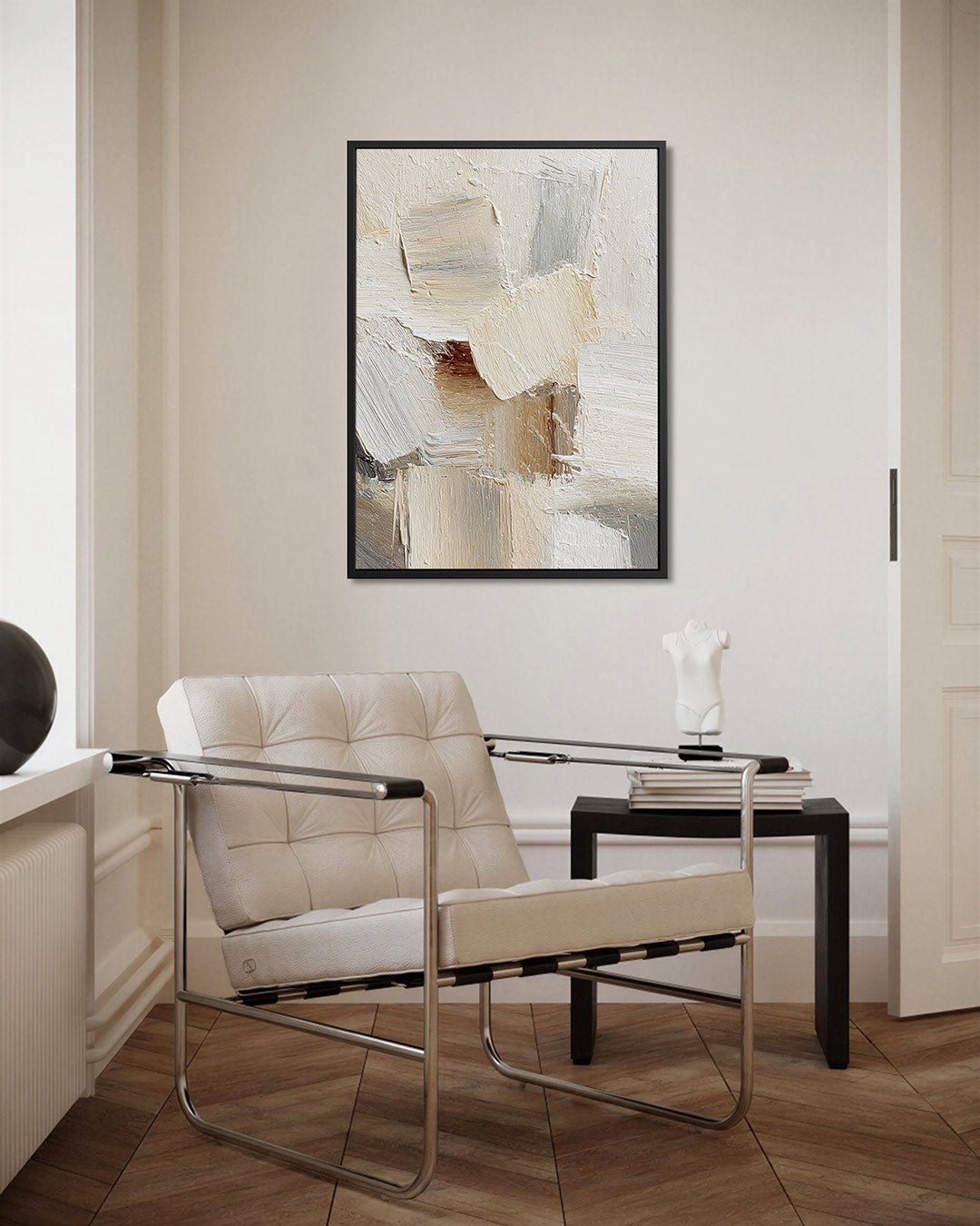 Neutrale textuur compositie Kunstwerk
