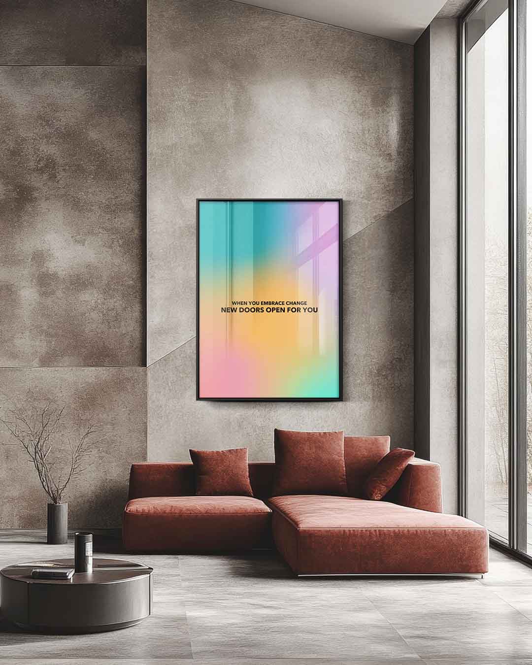 Inspirerende Kleurenmix Wanddecoratie Kunstwerk-canvas-dibond-plexiglas-wanddecoratie-WallArtistic