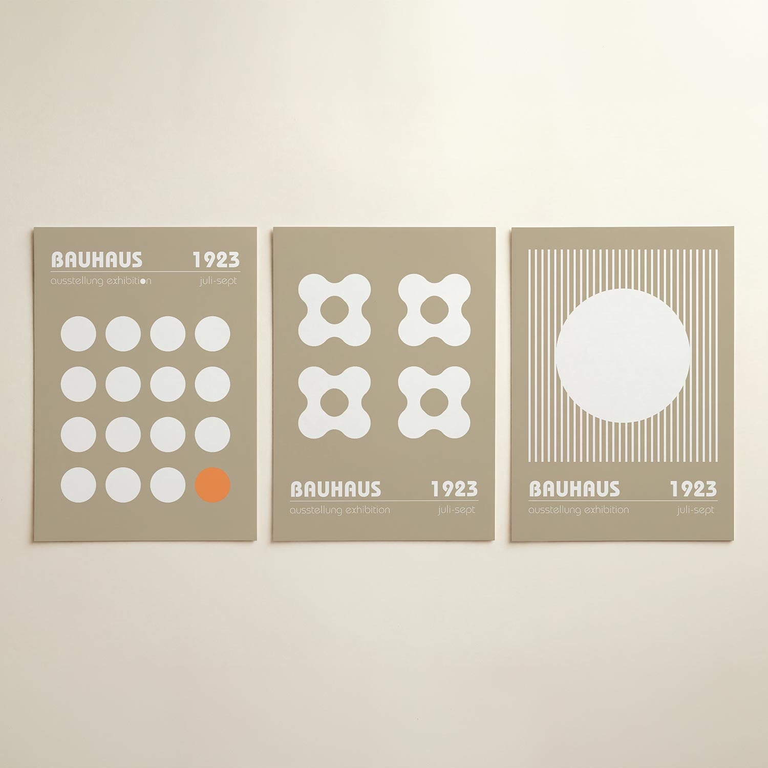 Cirkelpatroon en kleur Posterset