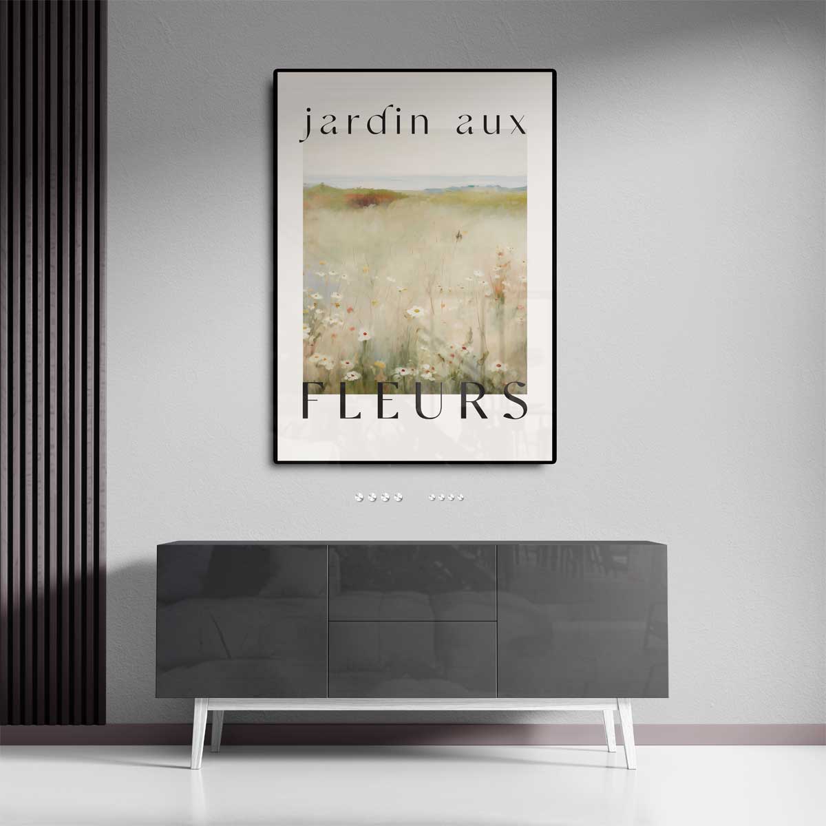 Zomerweide met Bloemen Kunstwerk-canvas-dibond-plexiglas-wanddecoratie-WallArtistic
