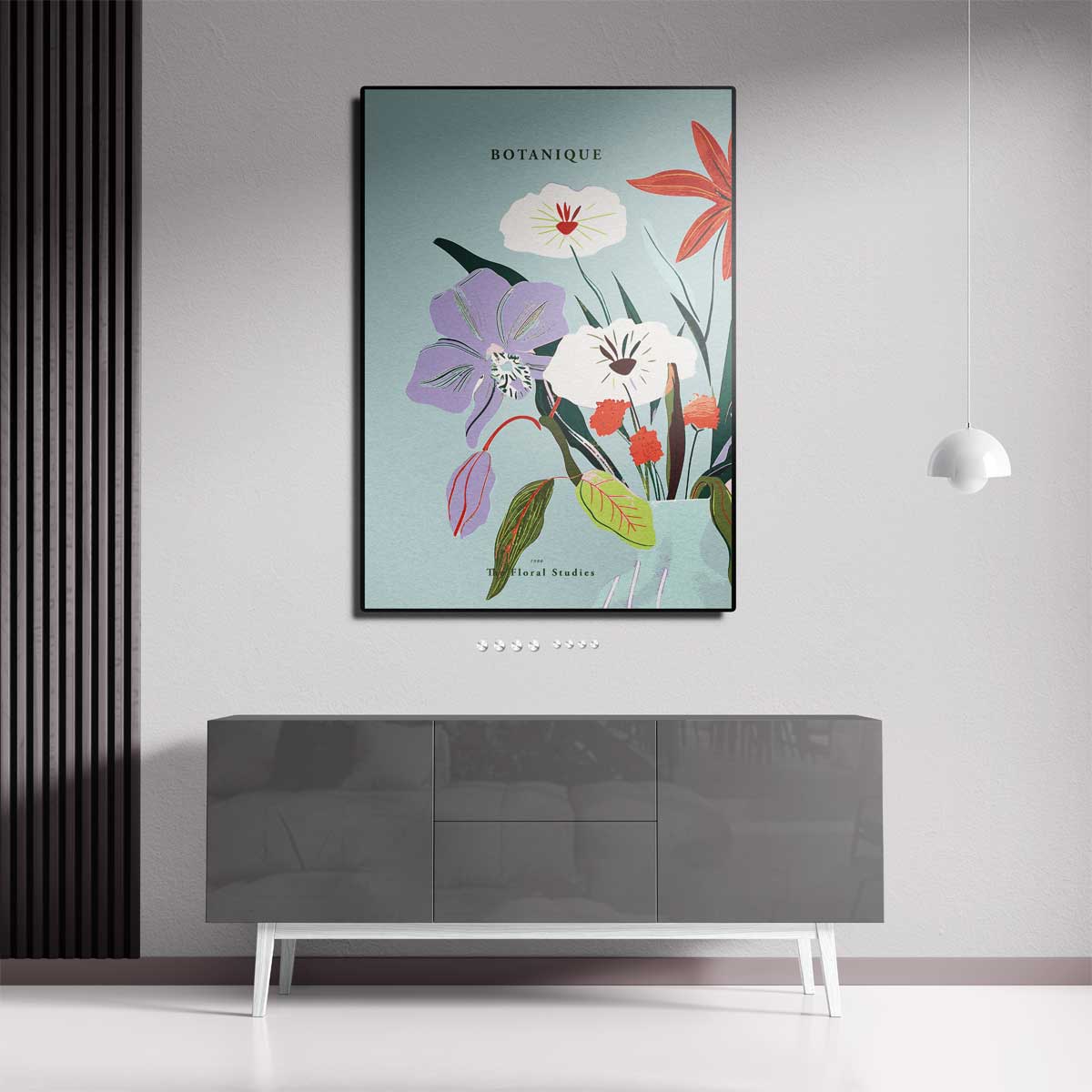 Bloemenpracht in Pastel Kunstwerk-canvas-dibond-plexiglas-wanddecoratie-WallArtistic